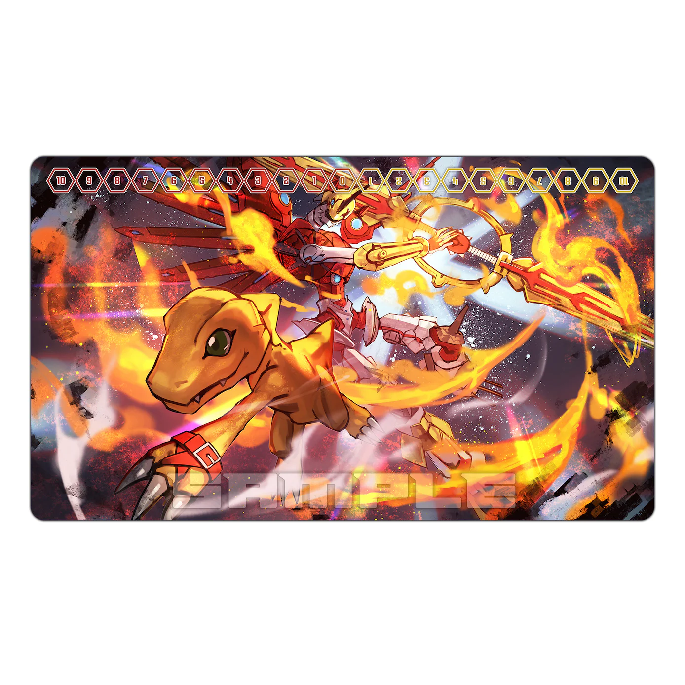 Agumon 2006 & ShineGreymon TCG Playmat - Image 2