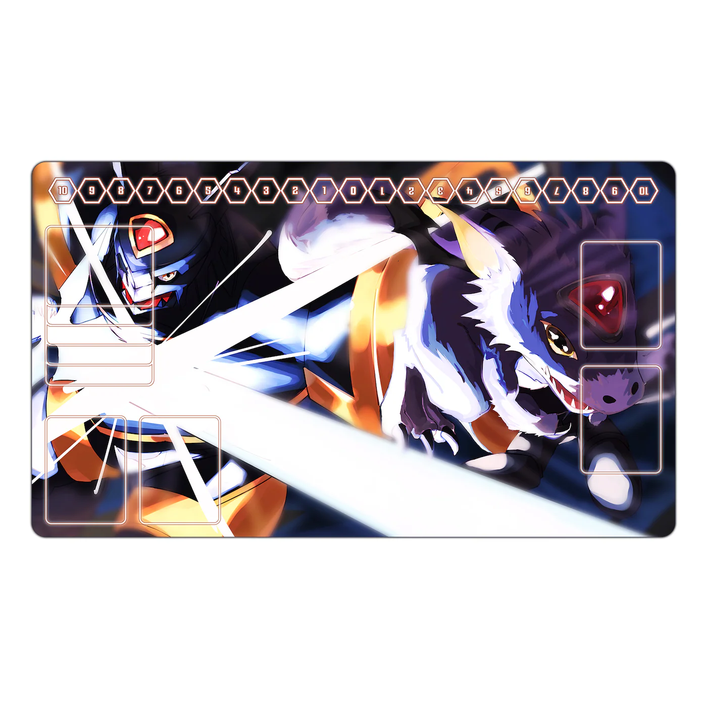 Alphamon & Dorumon TCG Playmat - Image 2