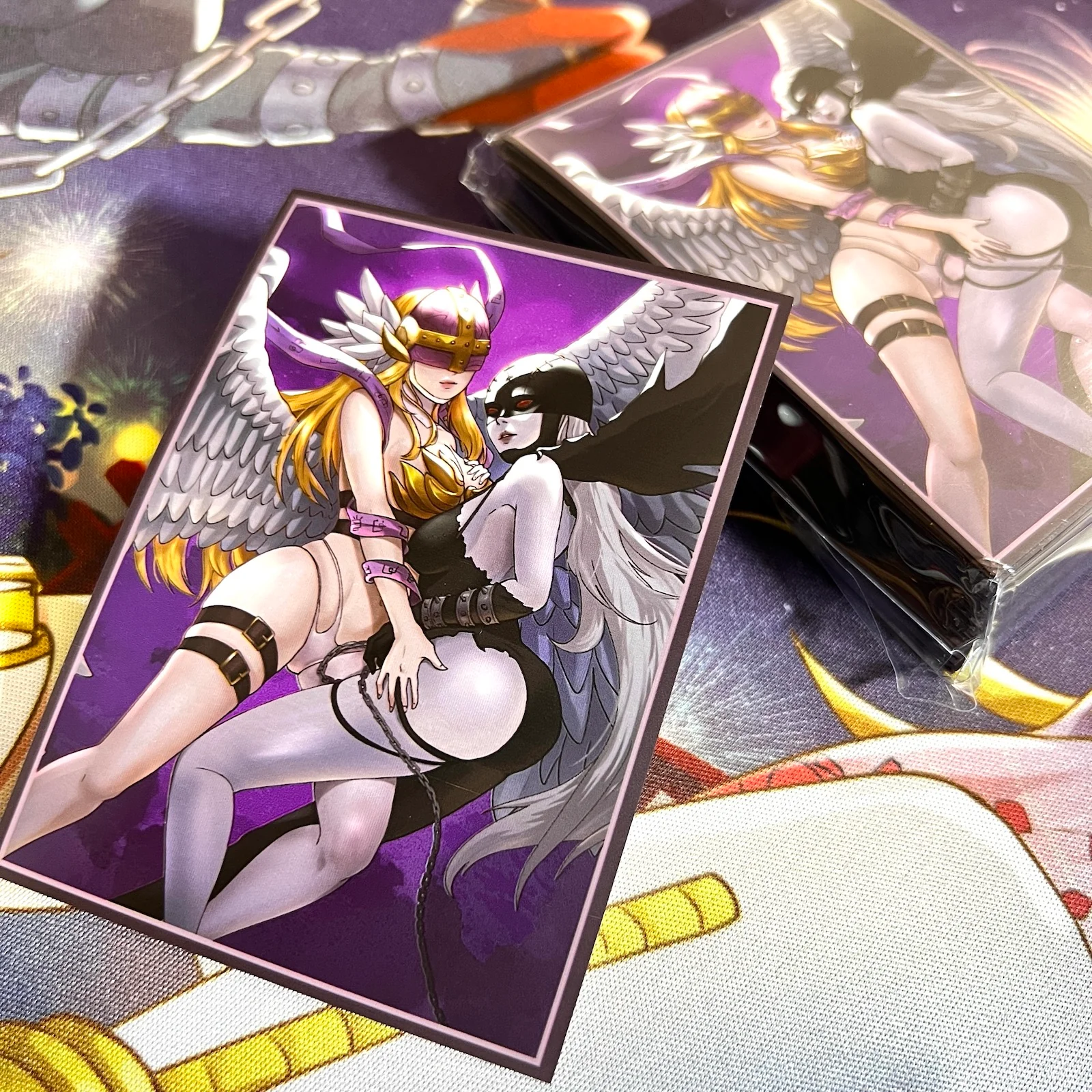 Angewomon & LadyDevimon Standard Size Card Sleeves - Image 3