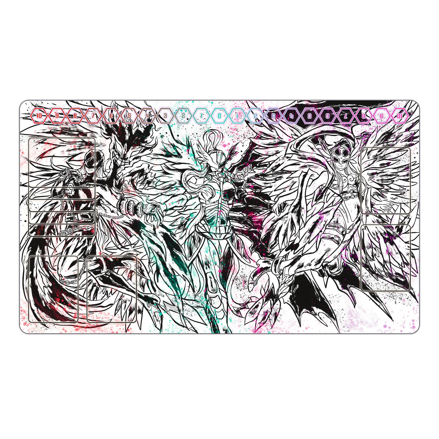 Angels of Light & Darkness Sumi-e TCG Playmat - Image 2
