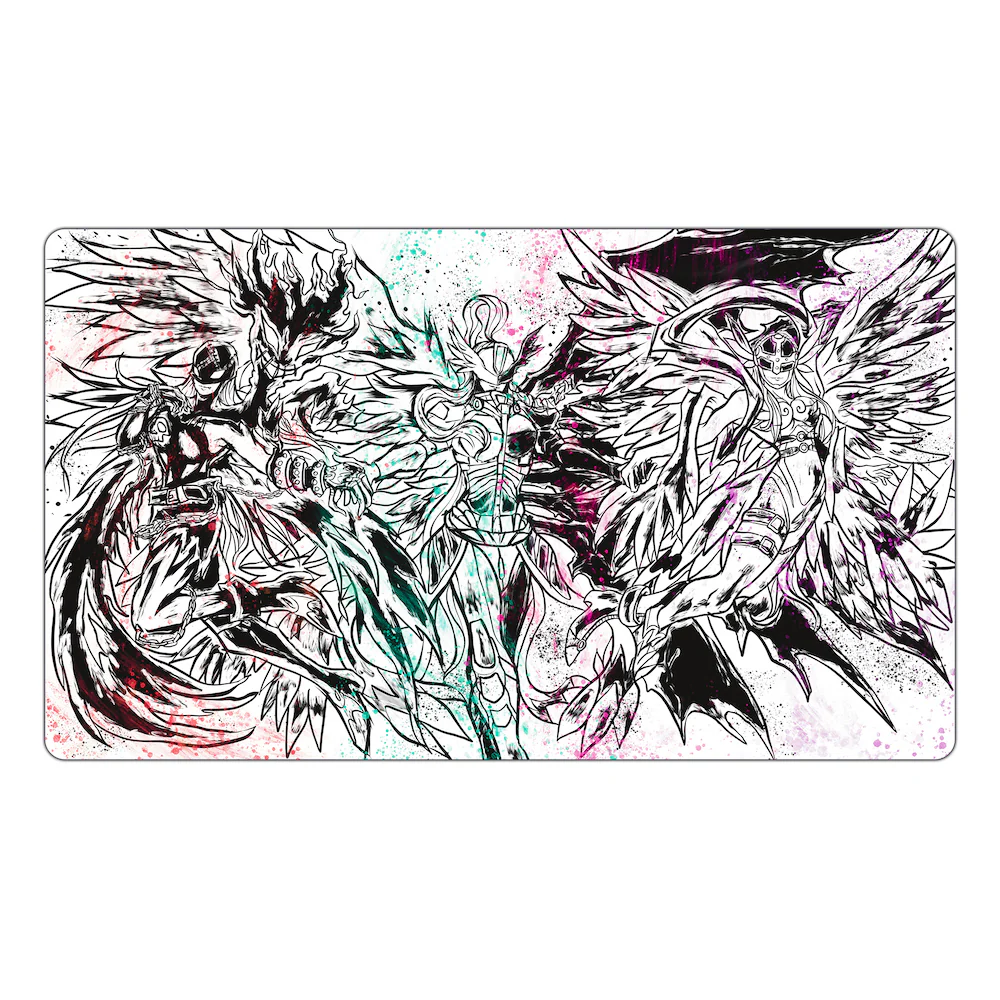 Angels of Light & Darkness Sumi-e TCG Playmat - Image 3