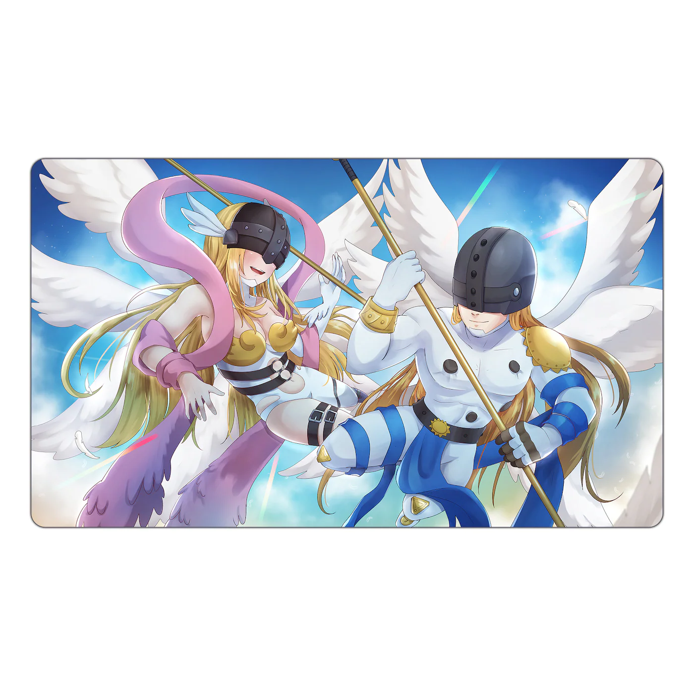 Angewomon and Angemon TCG Playmat - Image 3