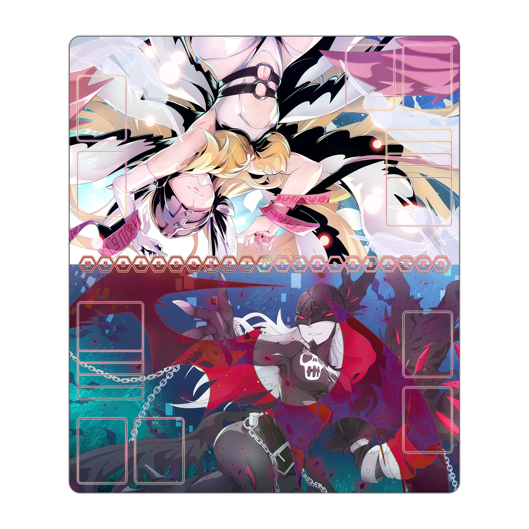 Angewomon & LadyDevimon TCG 2-Player Playmat TCG 2-Player Playmat - Image 3