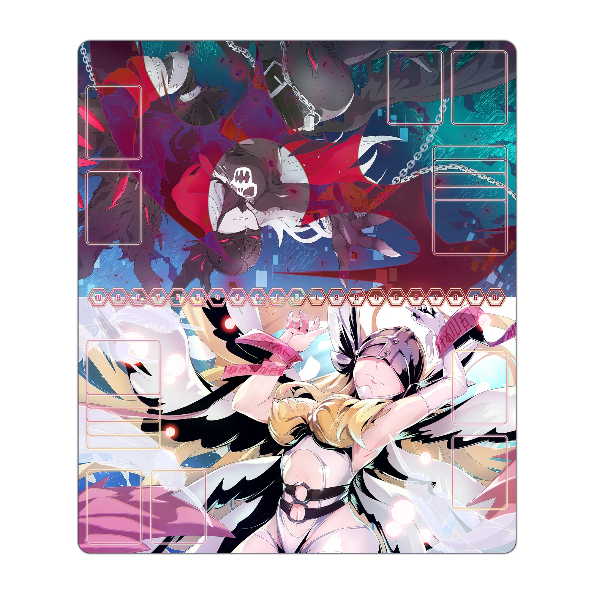 Angewomon & LadyDevimon TCG 2-Player Playmat TCG 2-Player Playmat - Image 4