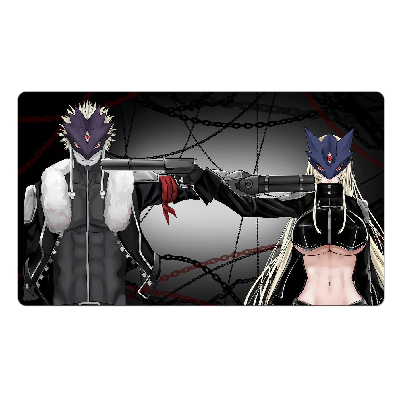 Beelzemon & Beelstarmon TCG Playmat - Image 2