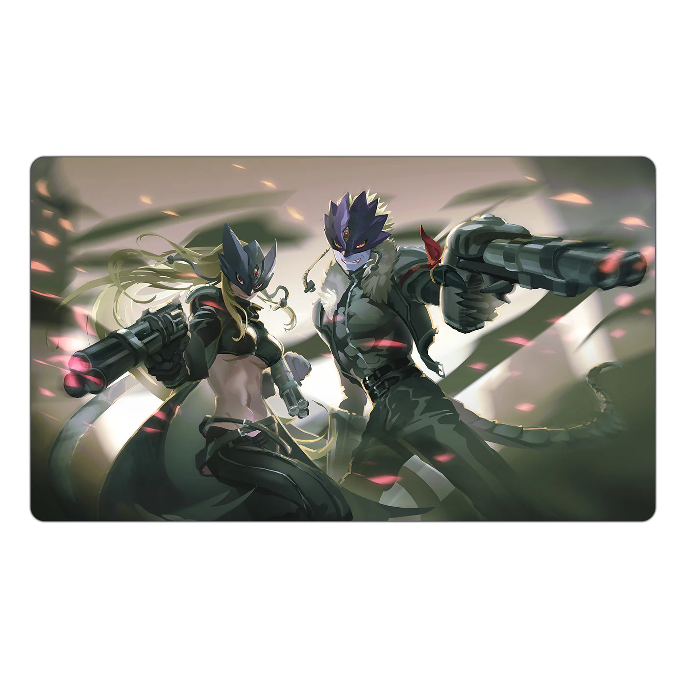 Beelstarmon & Beelzemon Guns & Love TCG Playmat - Image 3
