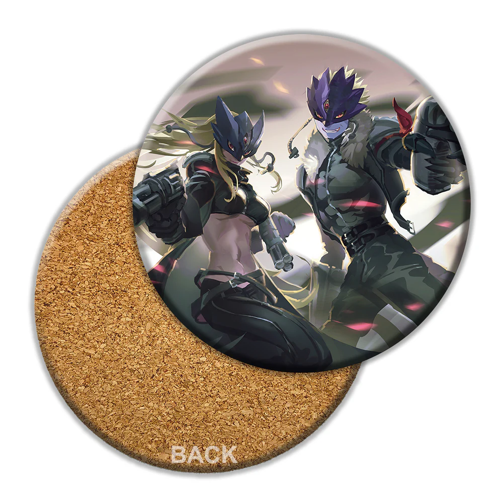 Beelzemon & Beelstarmon Guns Variant 2 Ceramic Coaster