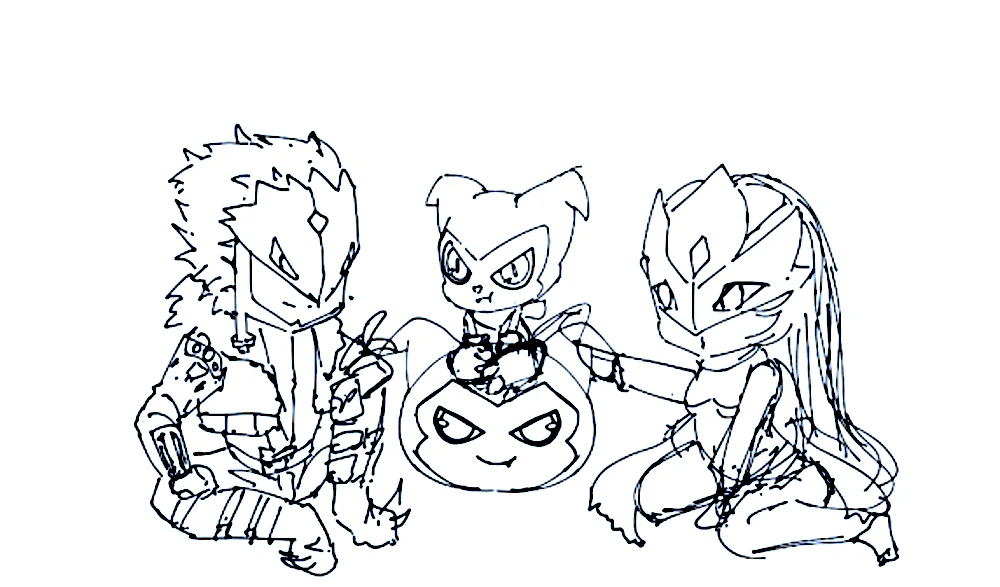 Chibi Beelzemon & Family TCG Playmat - Image 5