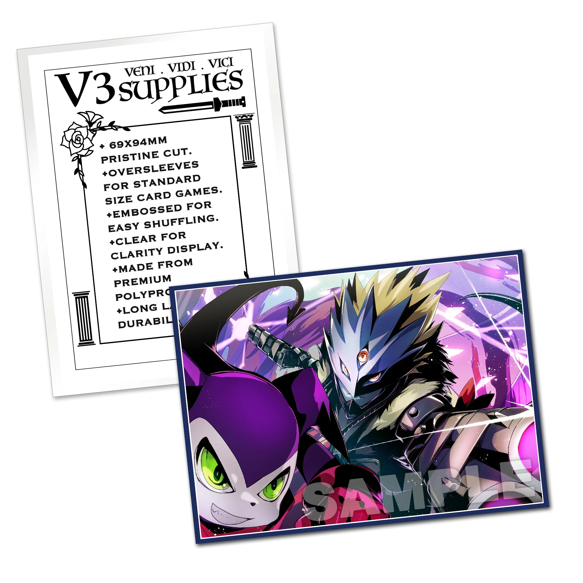 Beelzemon & Impmon Quick Shot Standard Size Card Sleeves - Image 2