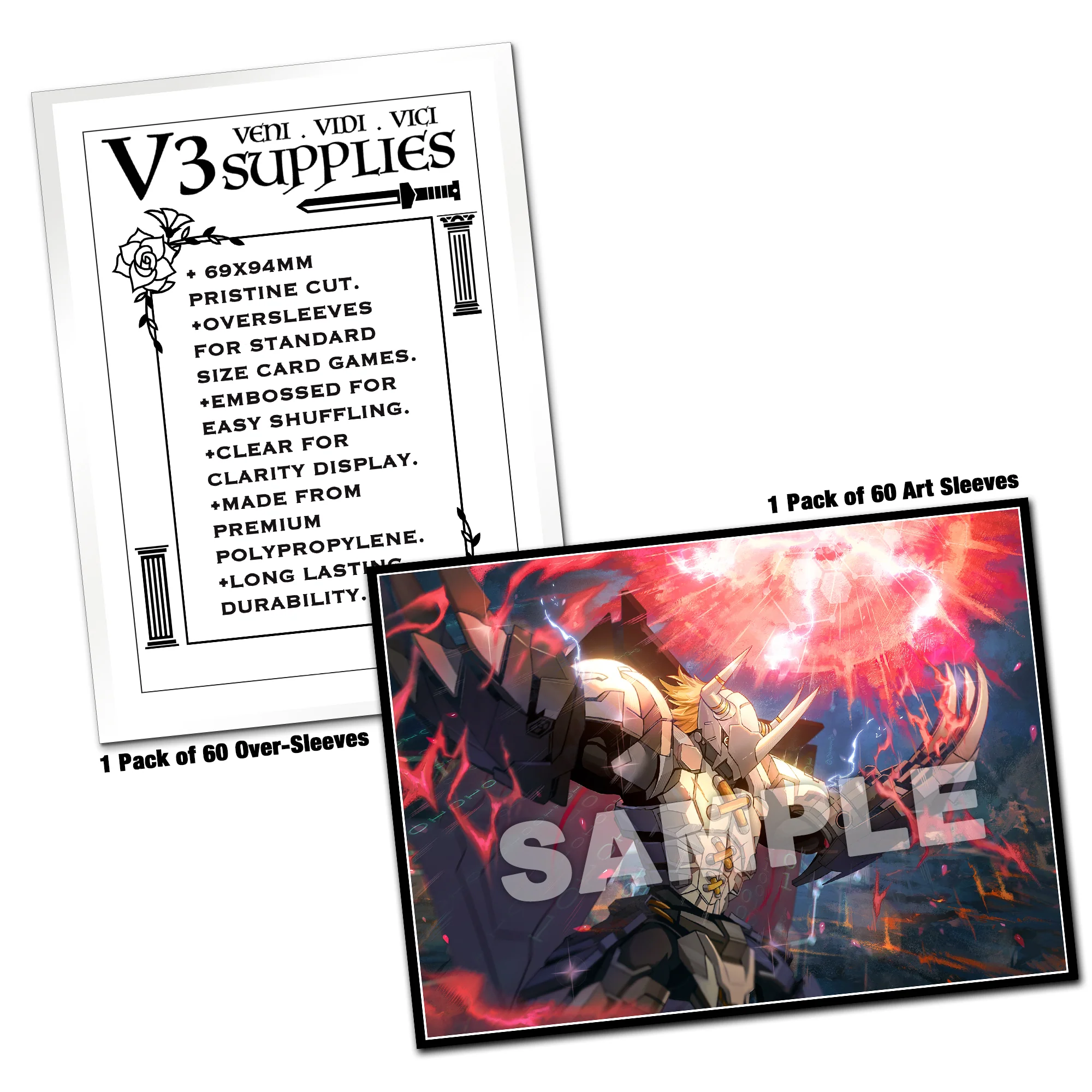 BlackWarGreymon Terra Destroyer Standard Size Card Sleeves [In-Stock] - Image 2