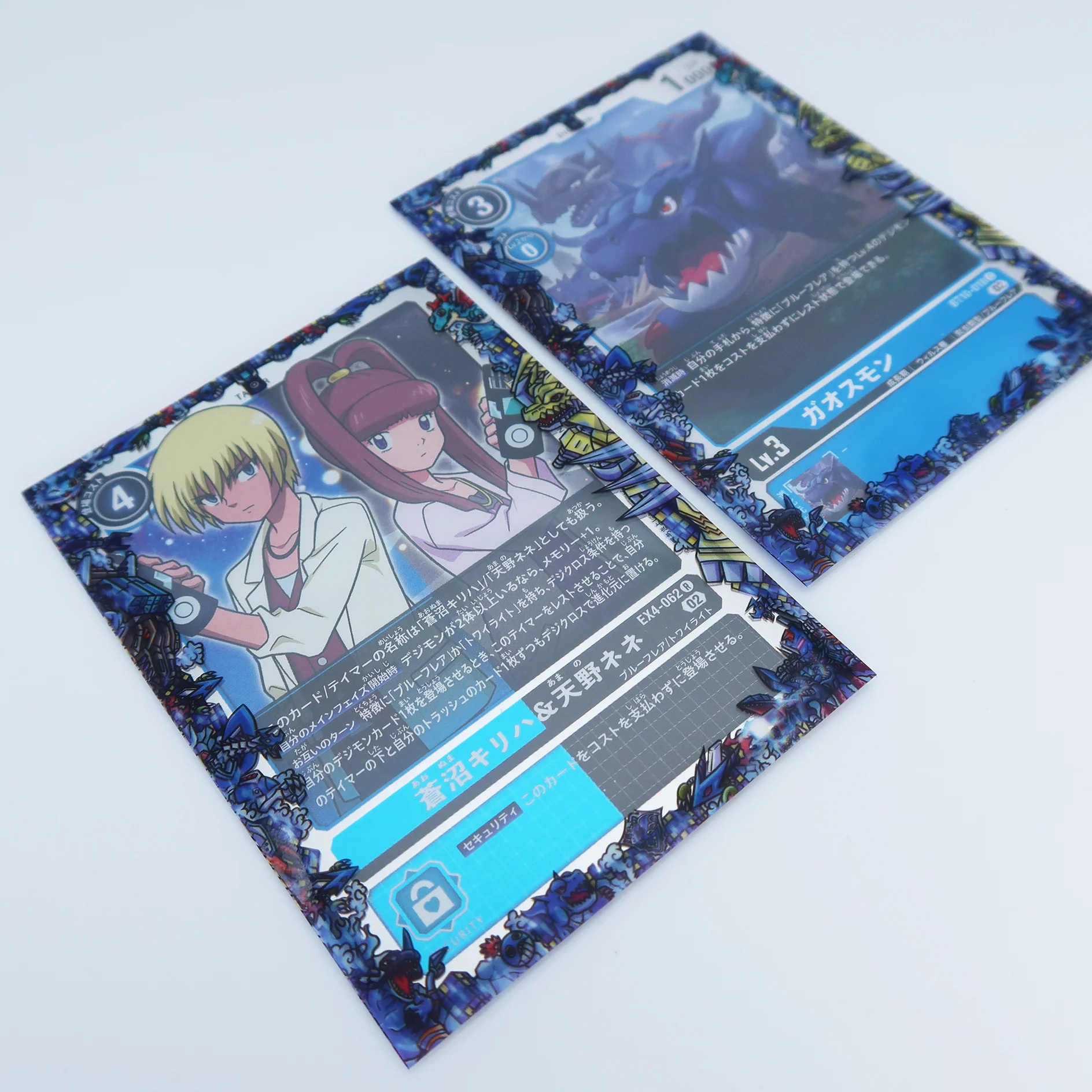 Blue Flare Printed Border Oversleeves - Image 3