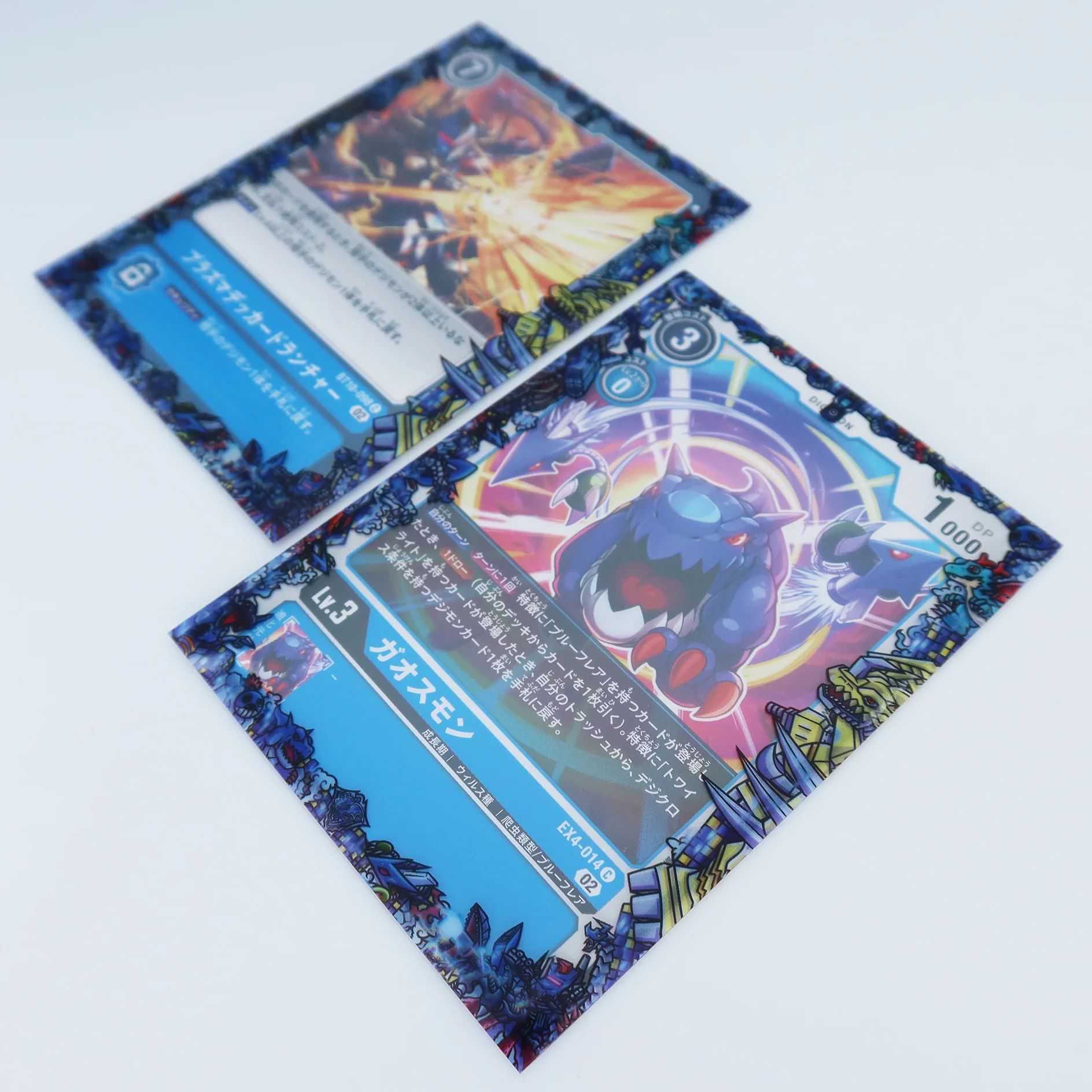 Blue Flare Printed Border Oversleeves - Image 4