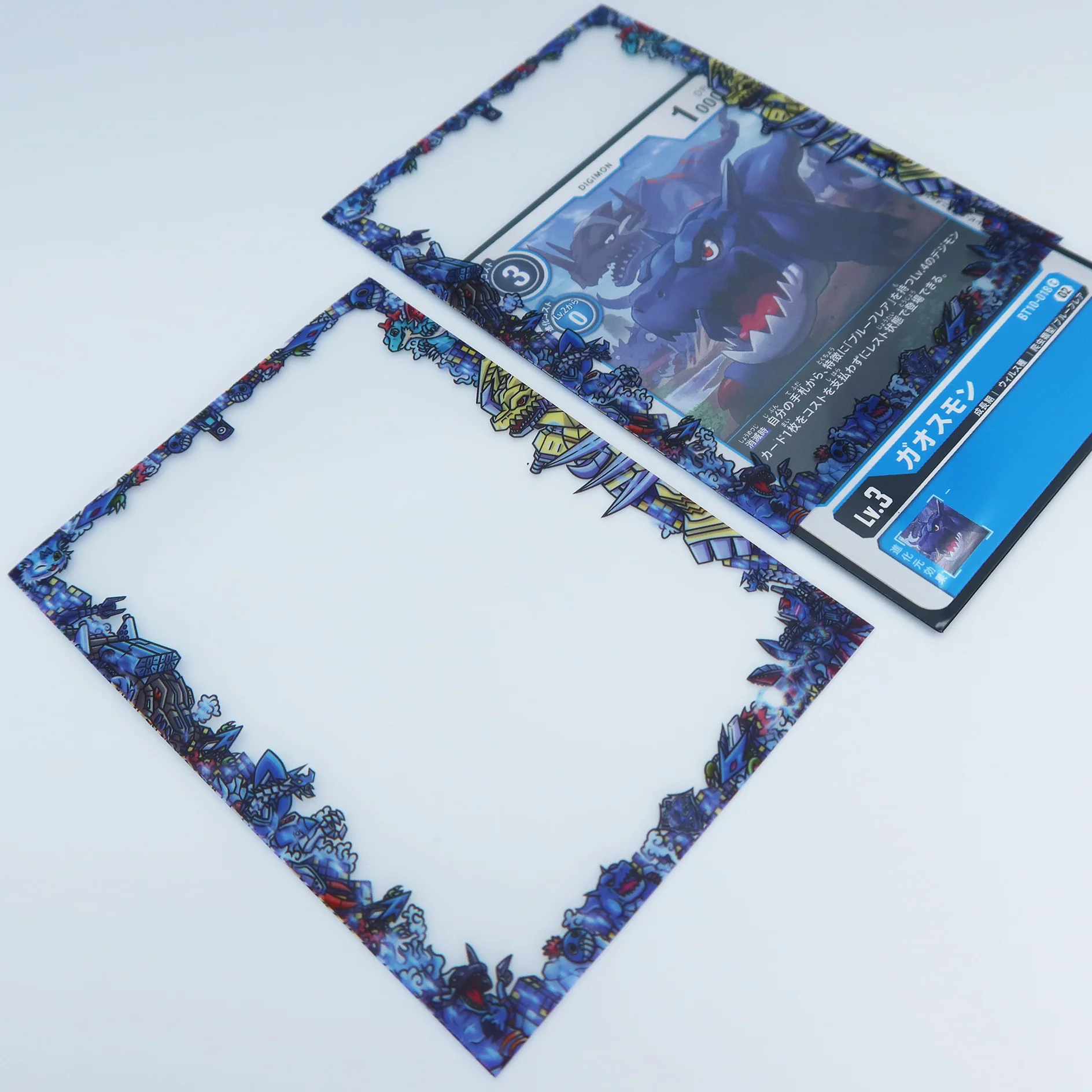 Blue Flare Printed Border Oversleeves - Image 6
