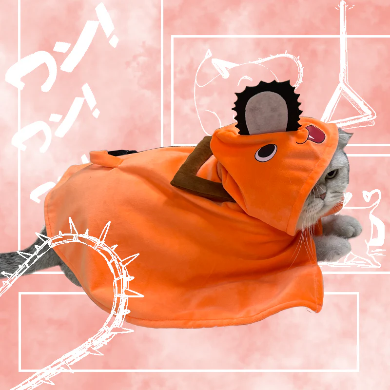 Chainsaw Man Pochita Hoodie Cloak Pet Costume [Chainsaw Man] - Image 2