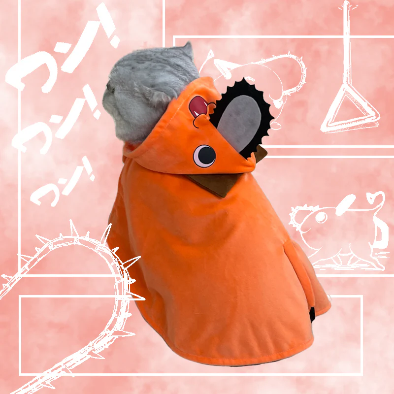 Chainsaw Man Pochita Hoodie Cloak Pet Costume [Chainsaw Man] - Image 3