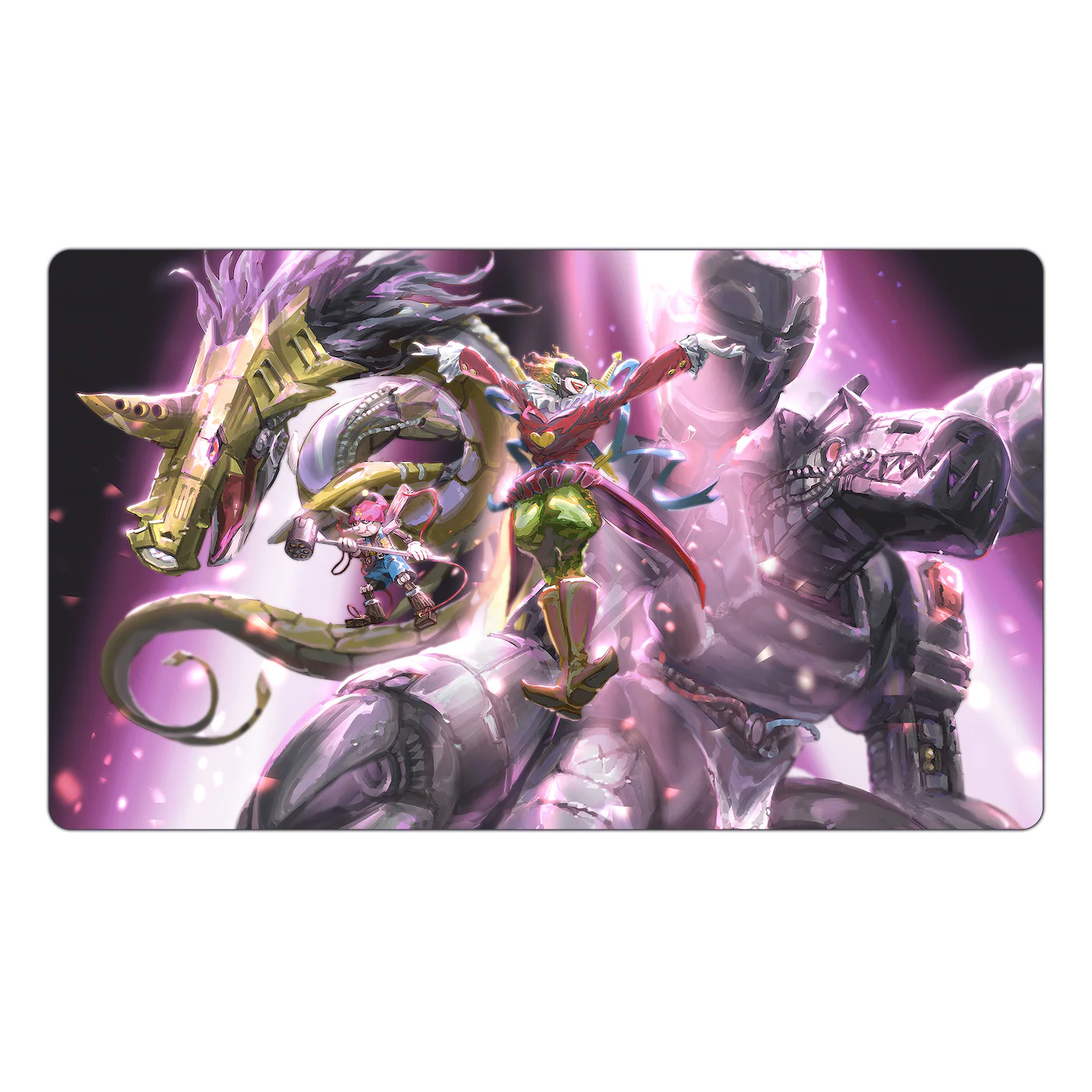 Dark Masters - MetalSeadramon, Puppetmon, Piedmon, Machinedramon TCG Playmat - Image 3