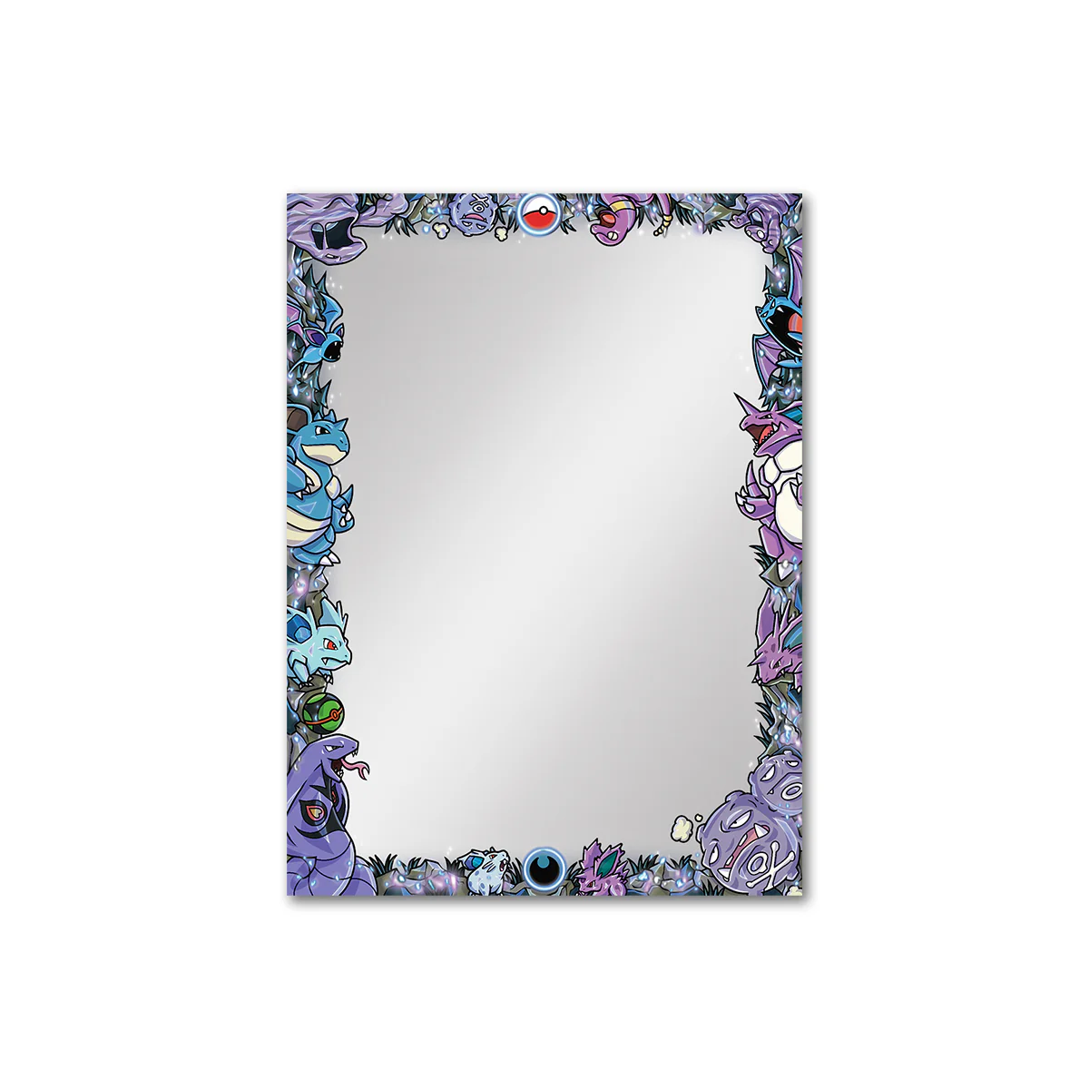 Darkness Kanto Pokemon Printed Border Oversleeves