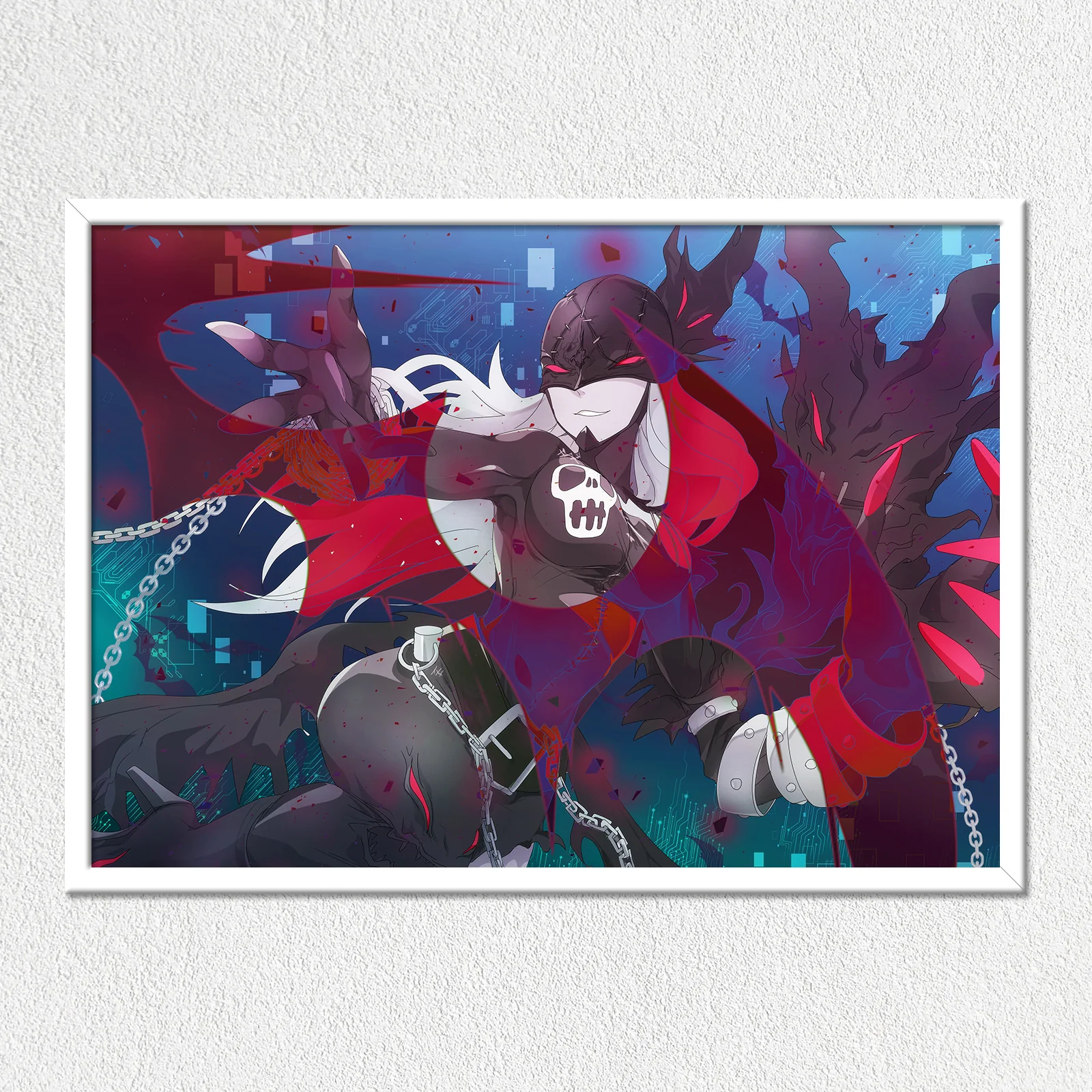 Darkness Wave LadyDevimon Mounted Art Print - Image 2