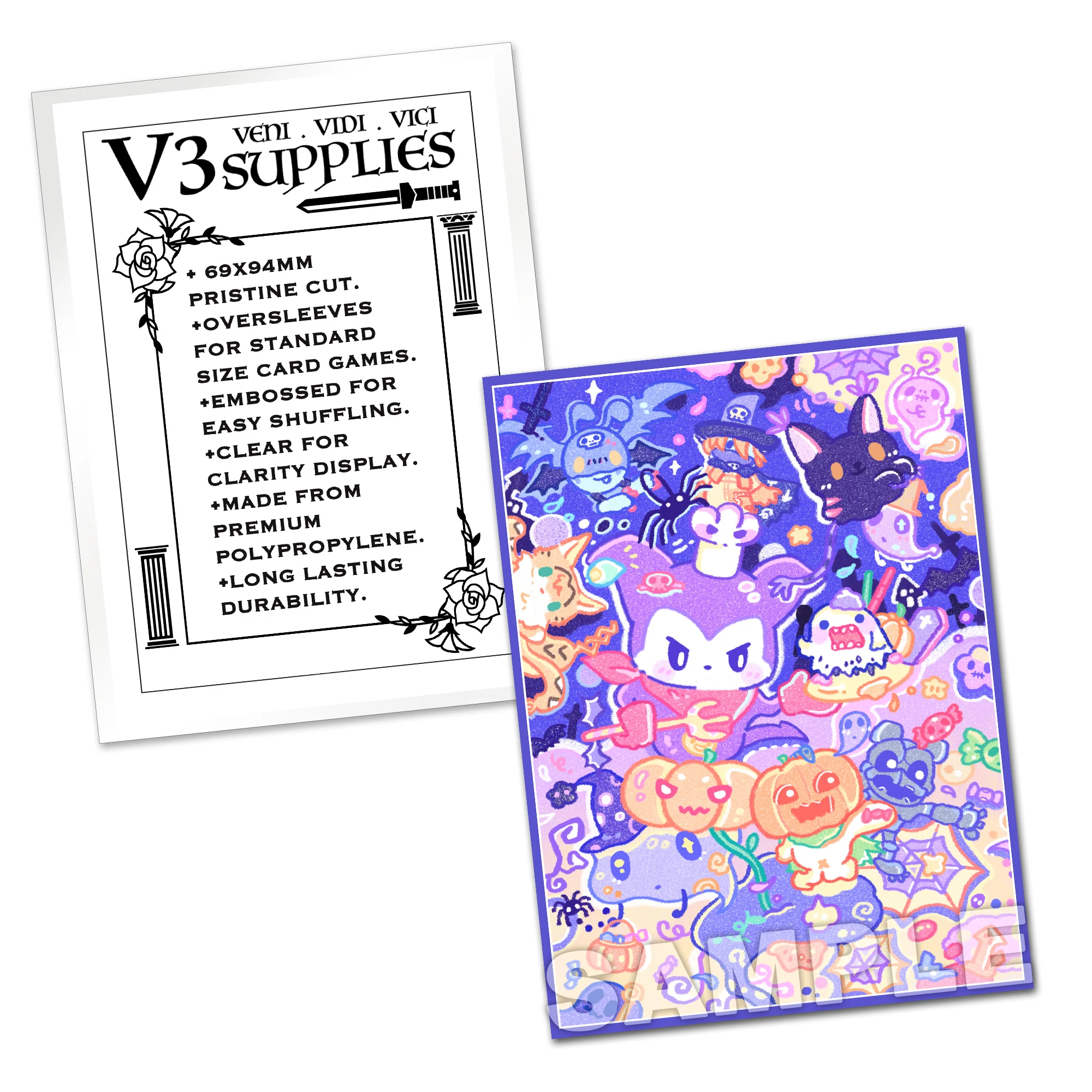 Digi Monsters Trick or Treat Standard Size Card Sleeves - Image 2