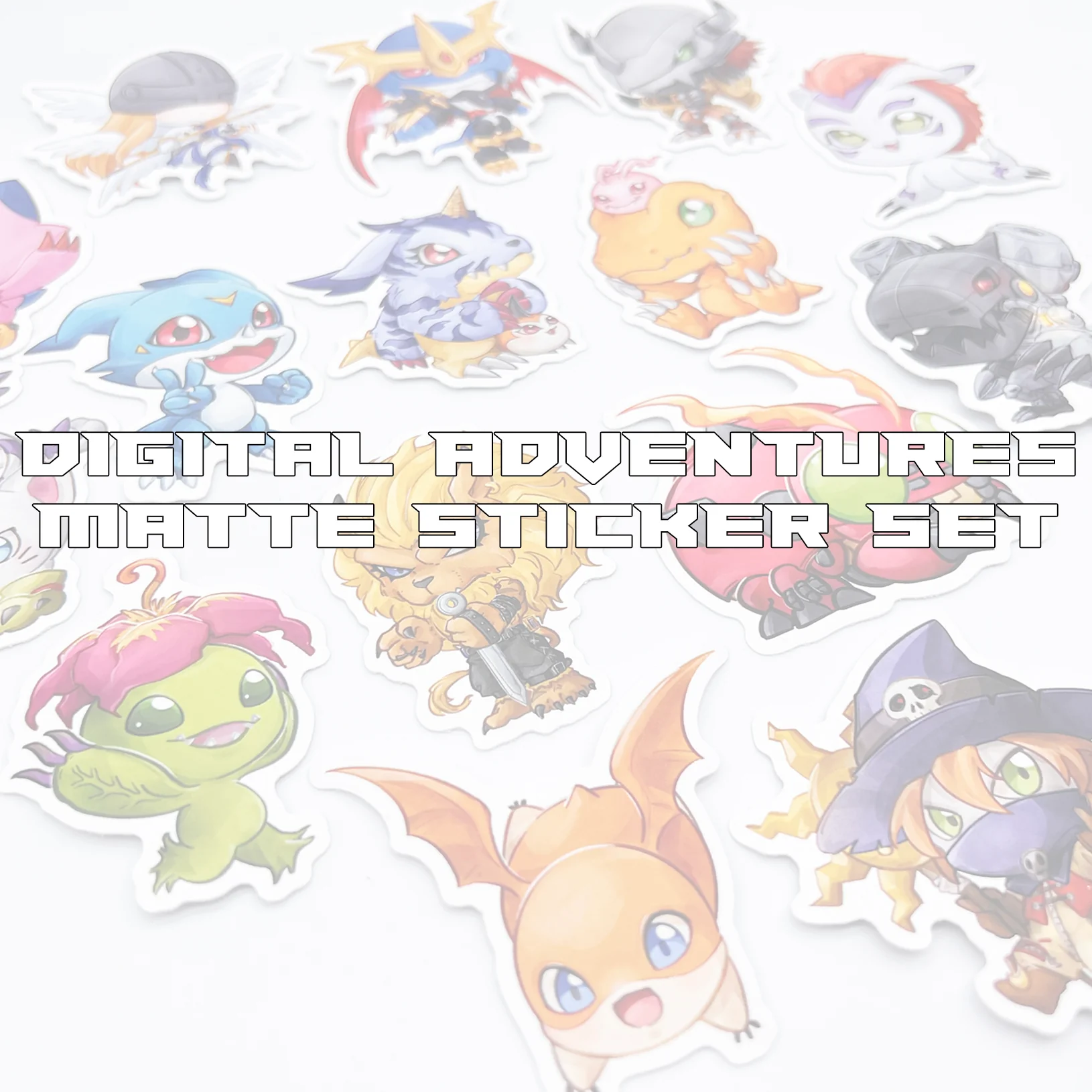 Digital Adventure Matte Type Kiss Cut Sticker Set