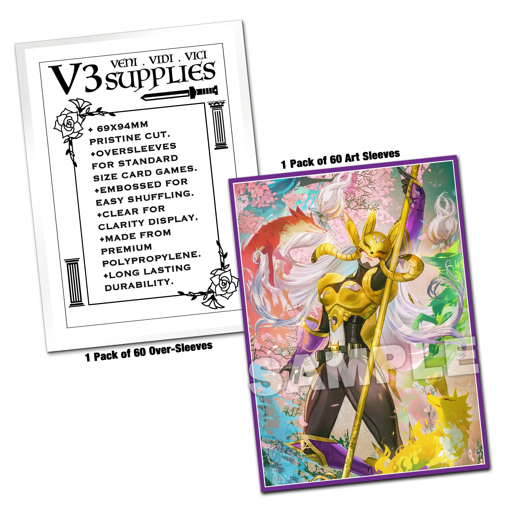 Divine Fox Priestess Sakuya Standard Size Card Sleeves [In-Stock] - Image 2