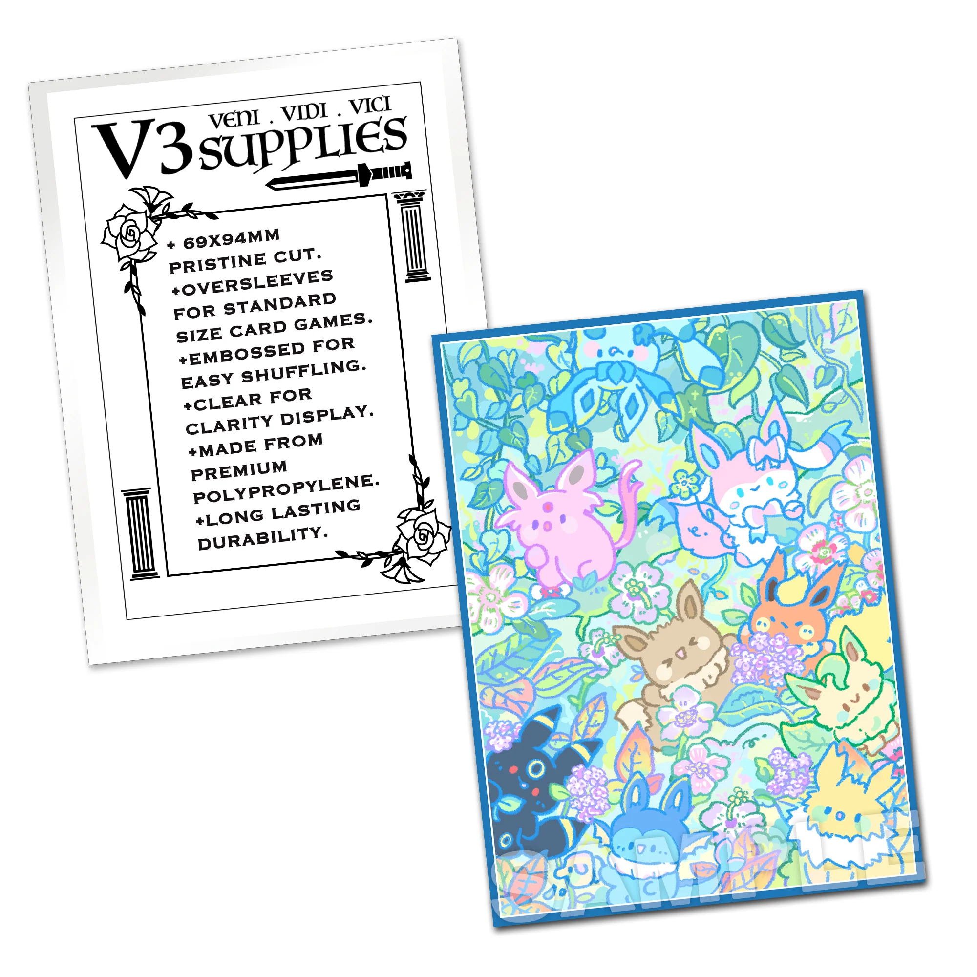 Eeveelutions Rainforest Adventure Standard Size Card Sleeves - Image 2