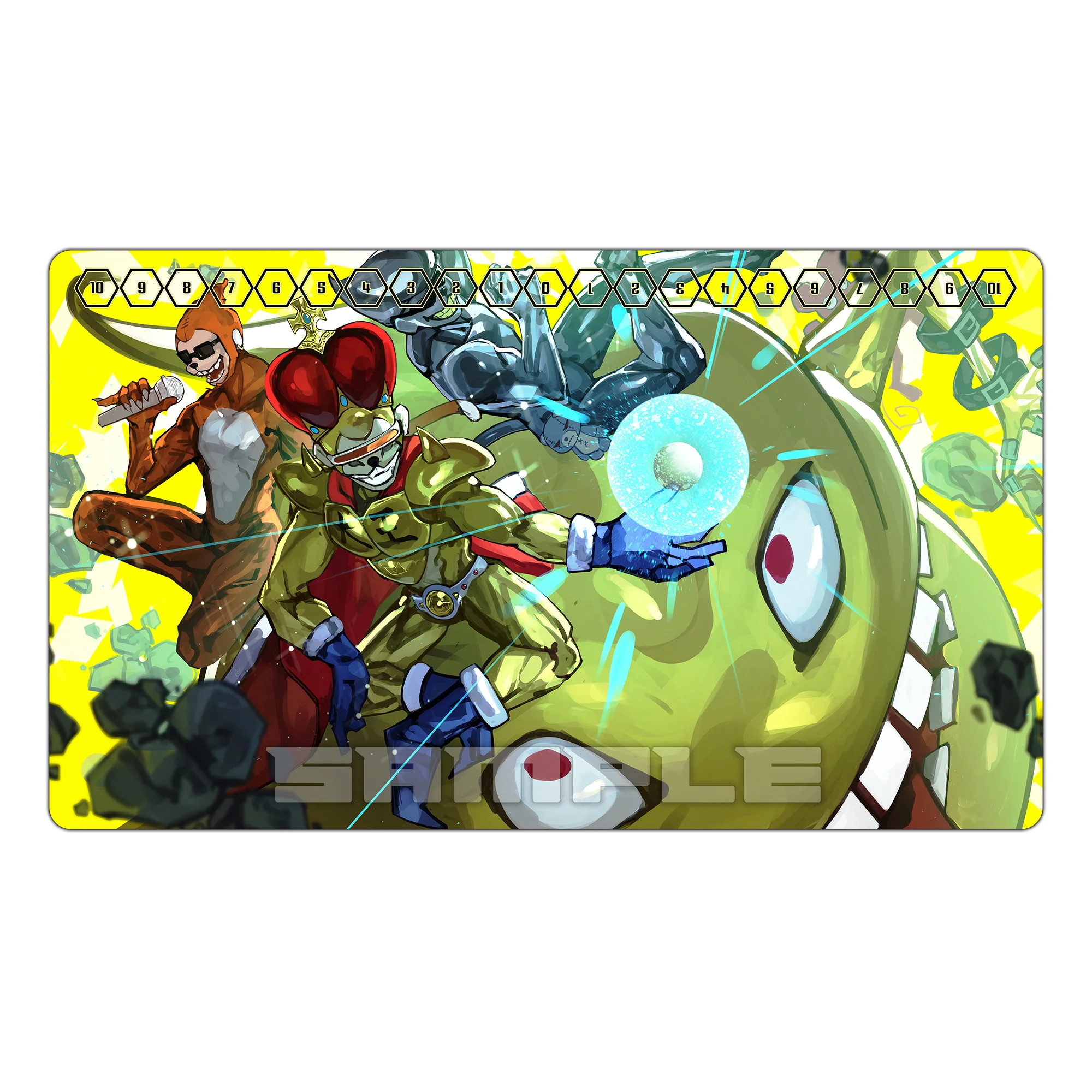 Fabulous King Ete & Suka Monster TCG Playmat - Image 2