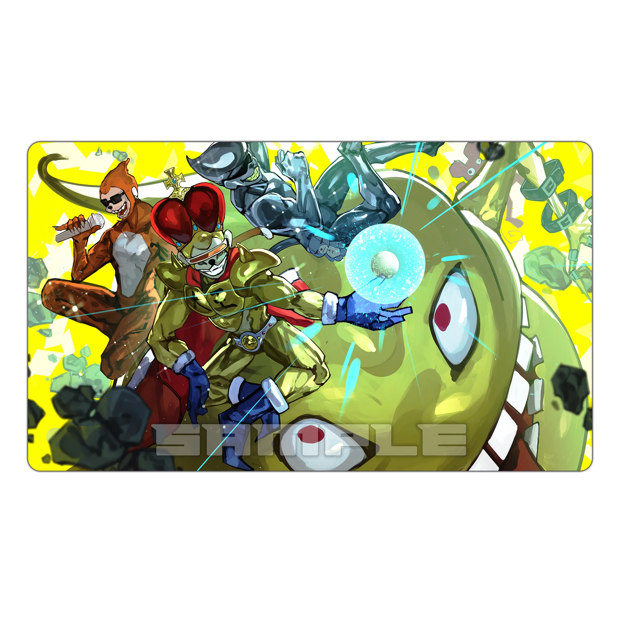 Fabulous King Ete & Suka Monster TCG Playmat - Image 3