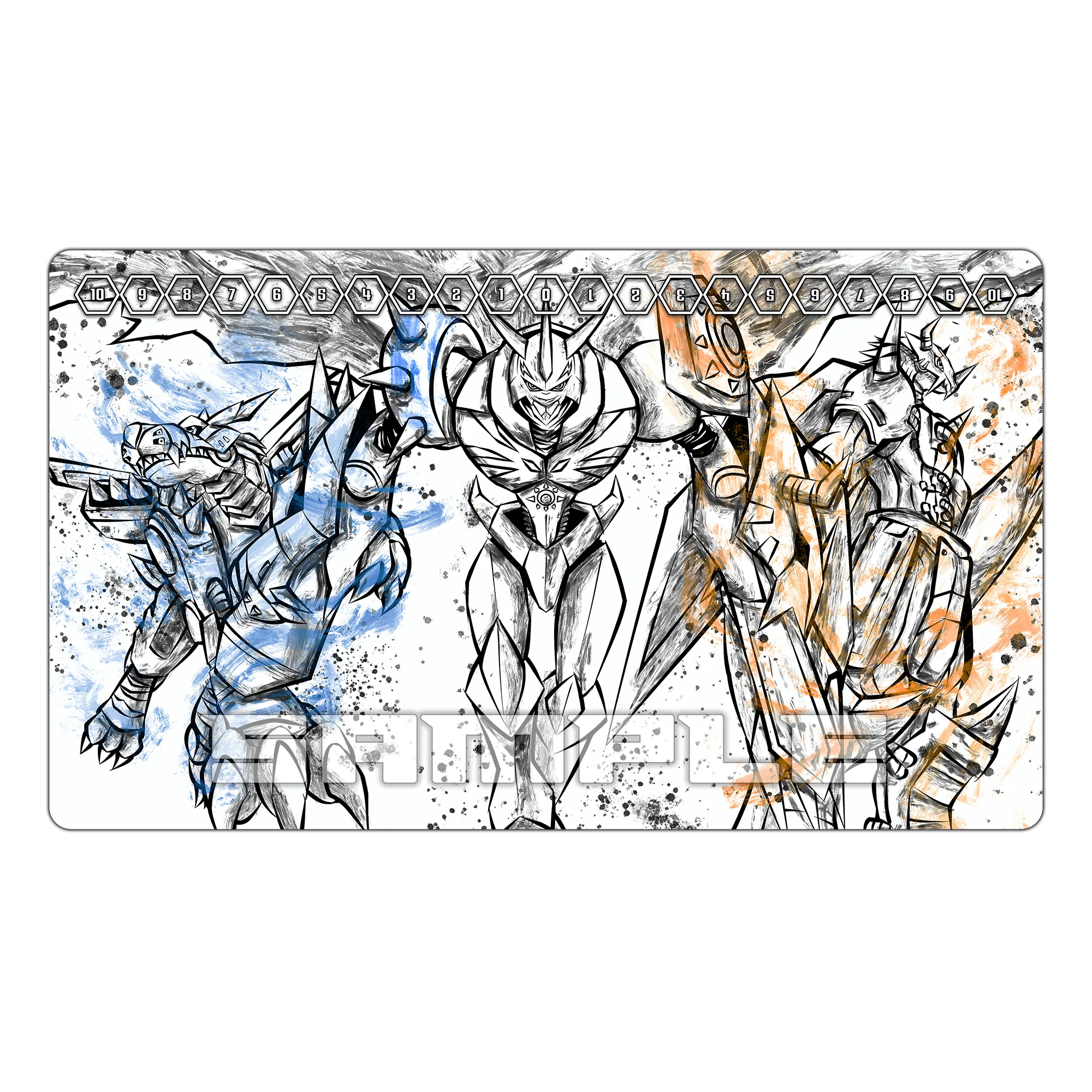 Friendship & Courage Sumi-ink Battle TCG Playmat
