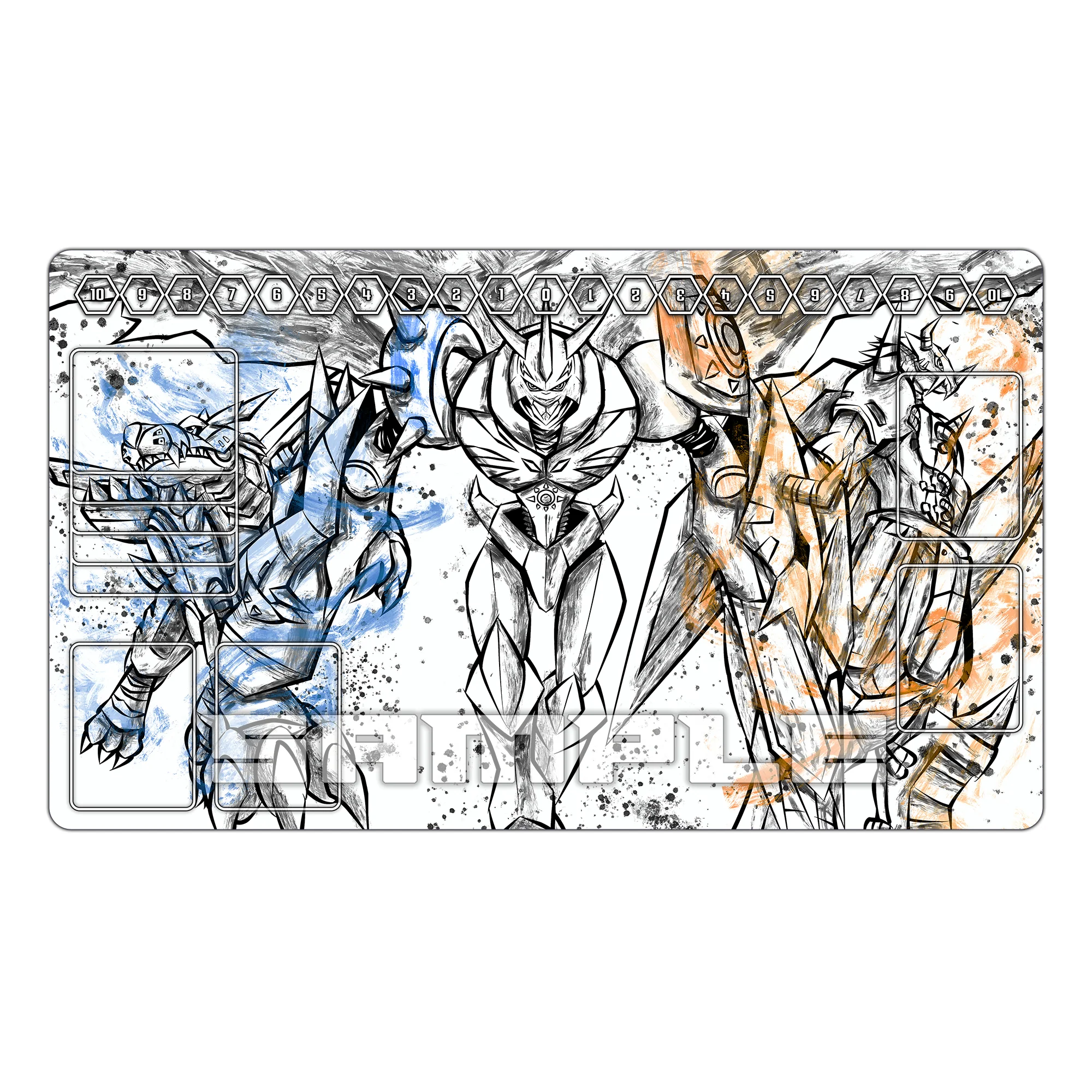 Friendship & Courage Sumi-ink Battle TCG Playmat - Image 2