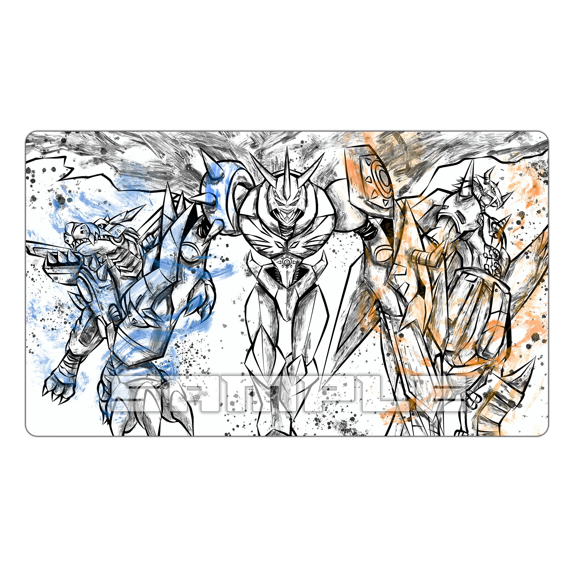 Friendship & Courage Sumi-ink Battle TCG Playmat - Image 3