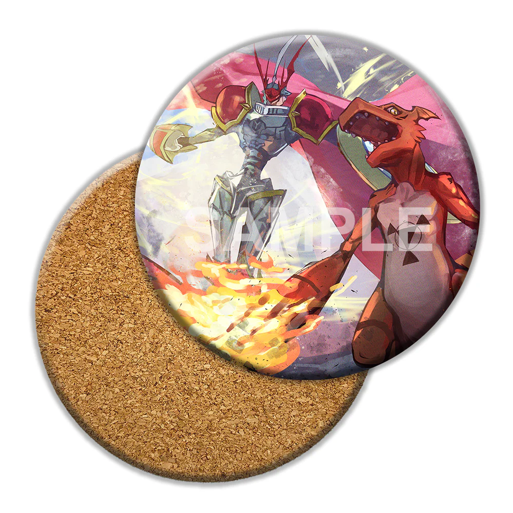 Gallantmon & Guilmon Ceramic Coaster