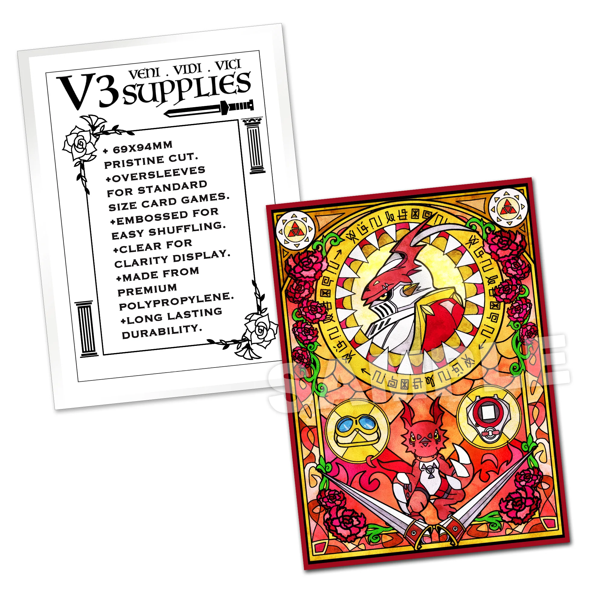 Gallantmon & Guilmon Standard Size Card Sleeves - Image 2
