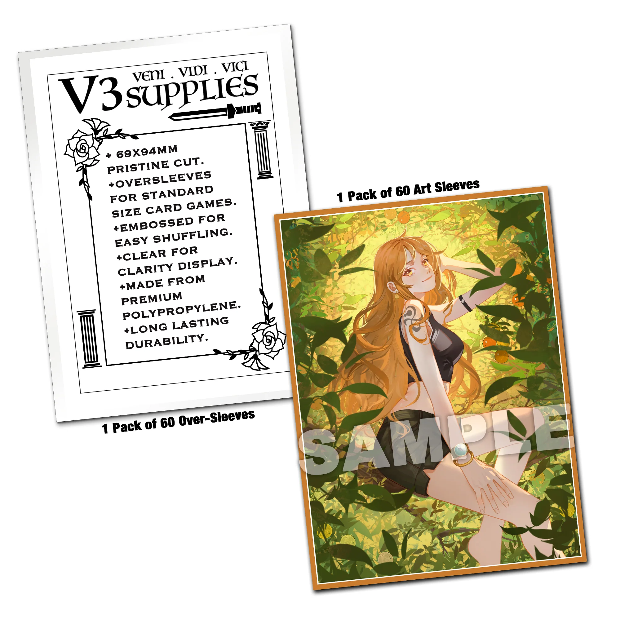 Golden Navigator Nami Standard Size Card Sleeves - Image 2