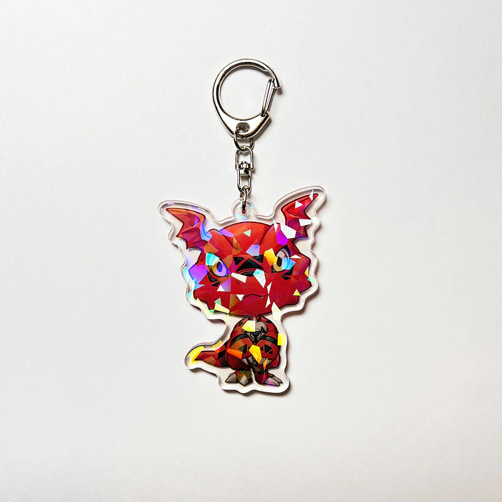 Guilmon Chibi Acrylic Keychain - Image 2