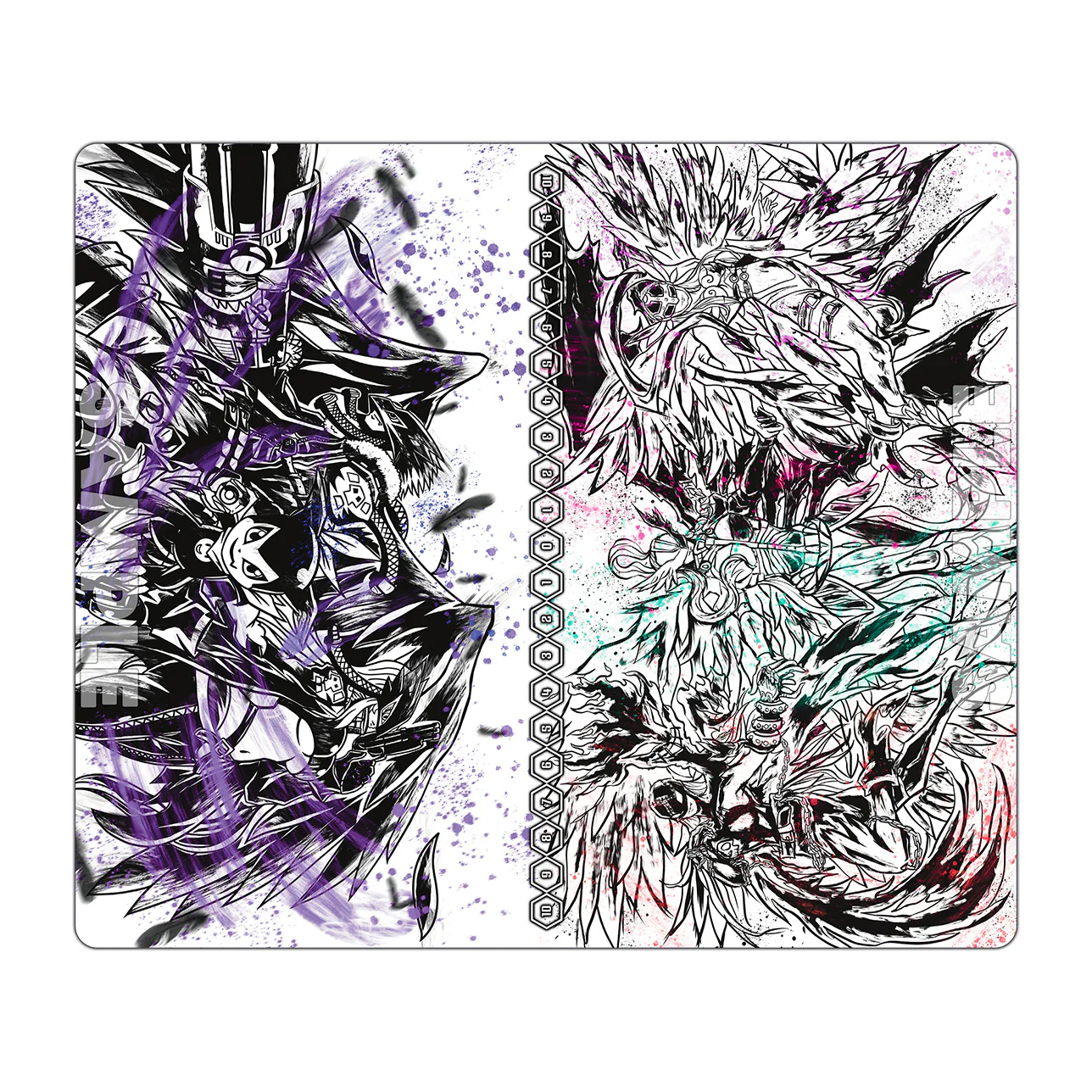 Gun Slingers & Lady Angels Sumi-e Art TCG 2-Player Playmat - Image 2