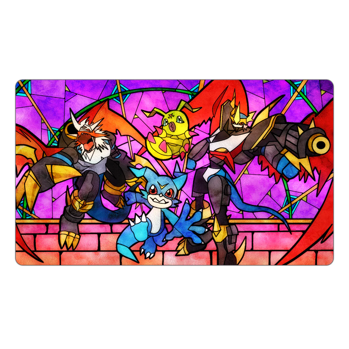 Imperial Evolution Stained Glass Art TCG Playmat - Image 3