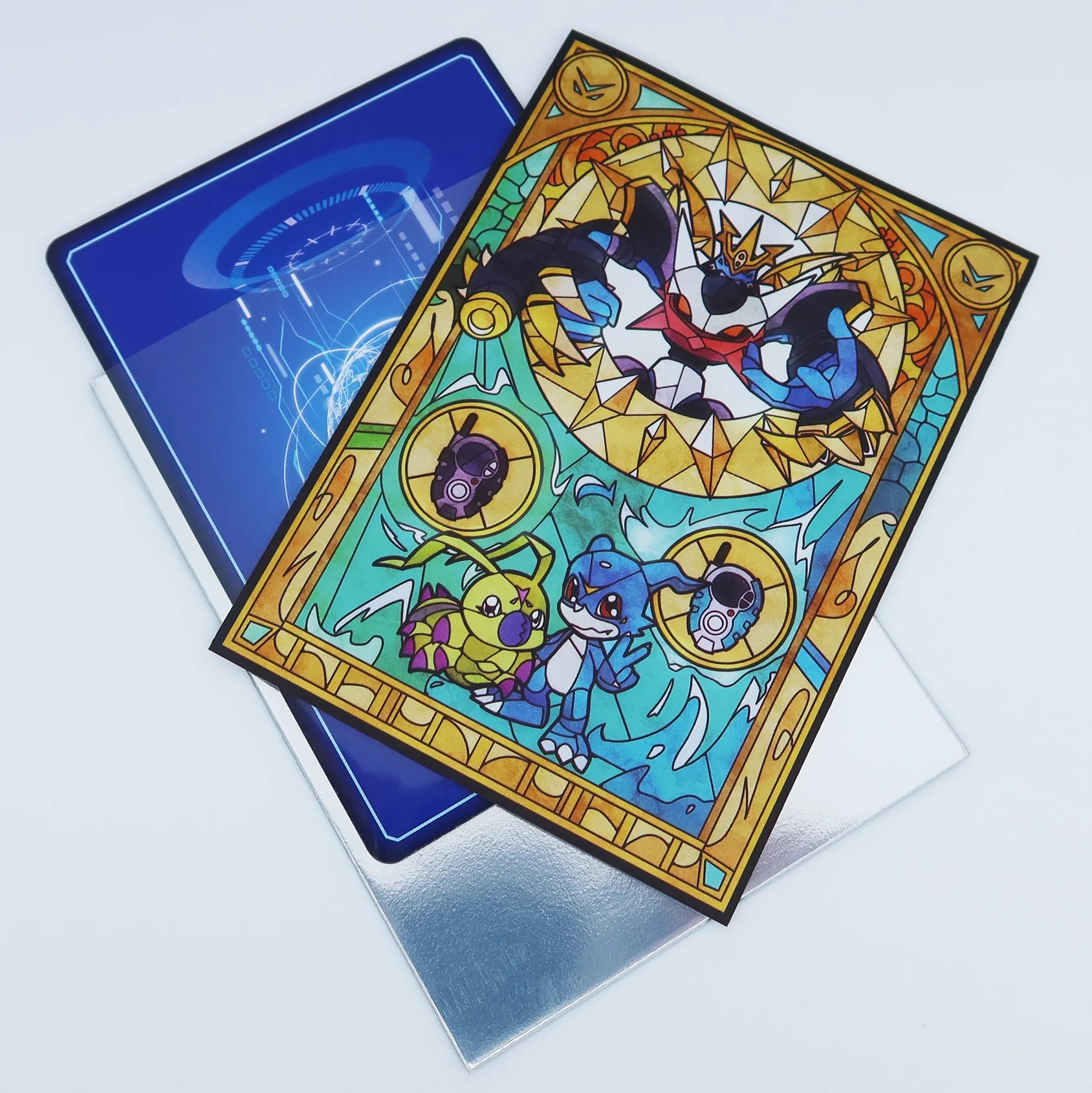 Imperialdramon FM Stained Glass Art Standard Size Card Sleeves - Image 4