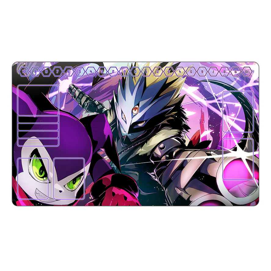 Impmon & Beelzemon Punch & Quick Shot TCG Playmat - Image 2