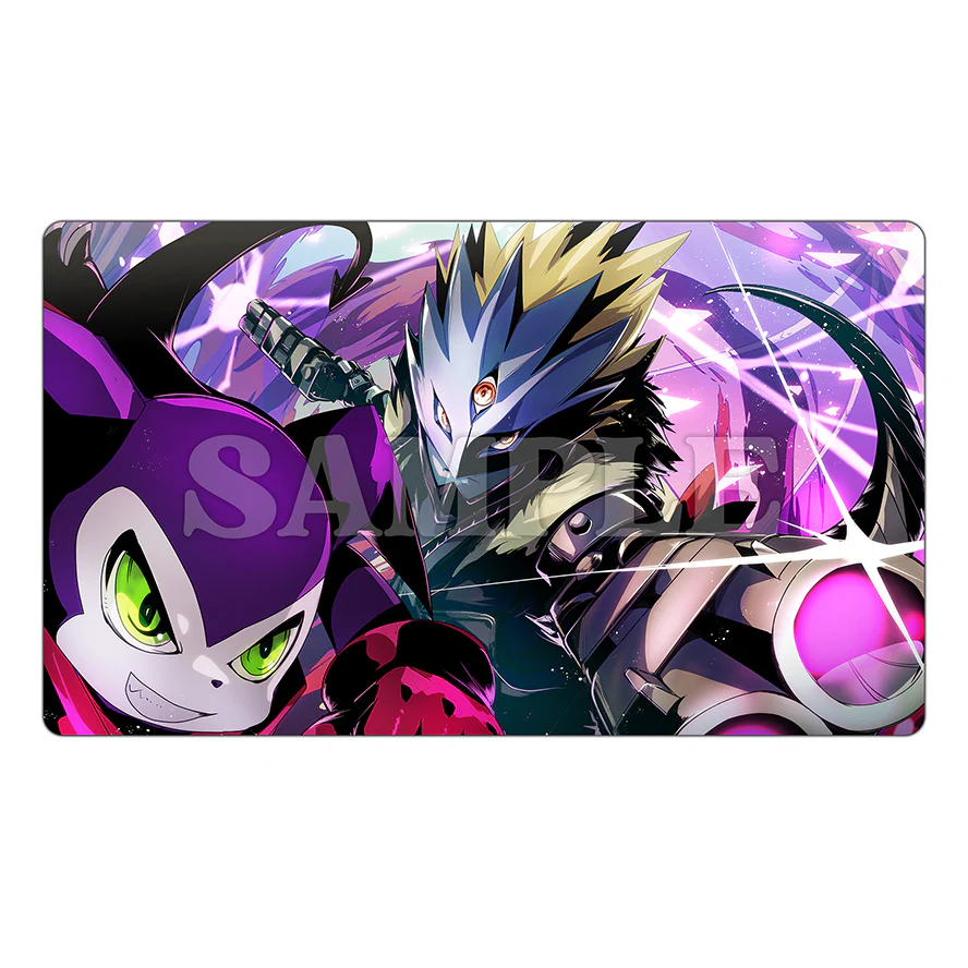 Impmon & Beelzemon Punch & Quick Shot TCG Playmat - Image 3