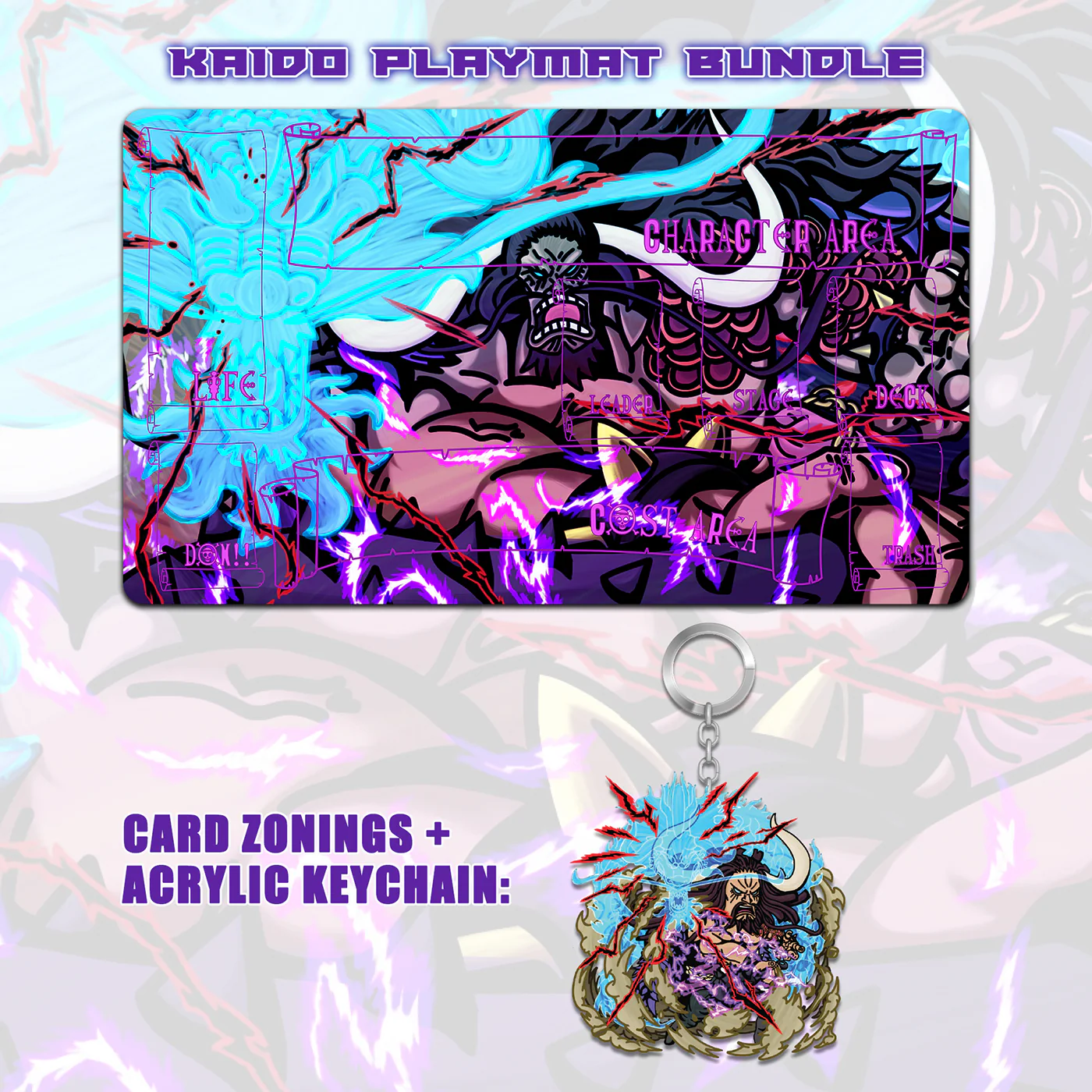Kaido One Piece Playmat Bundle