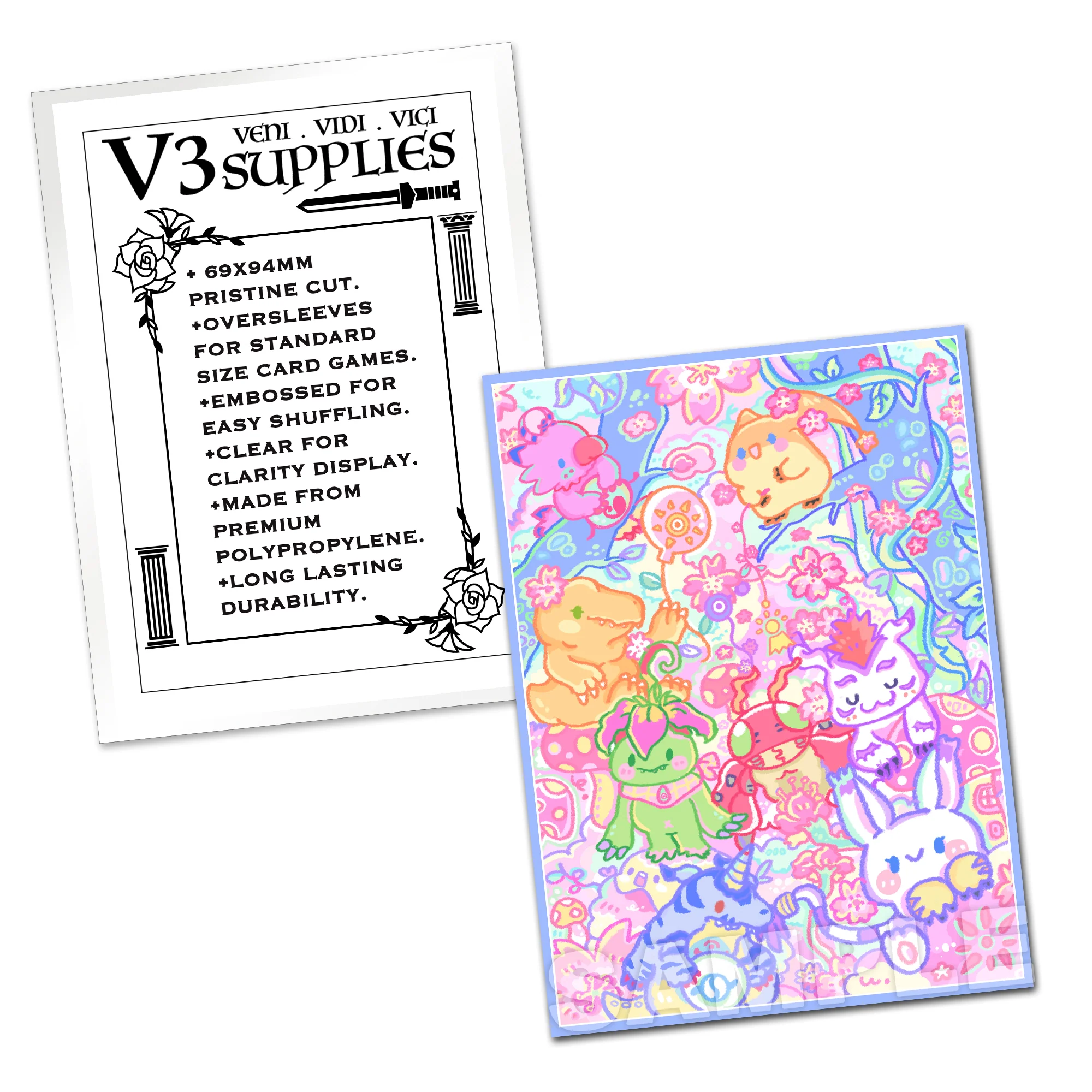 Kawaii Sakura Adventure Standard Size Card Sleeves - Image 2