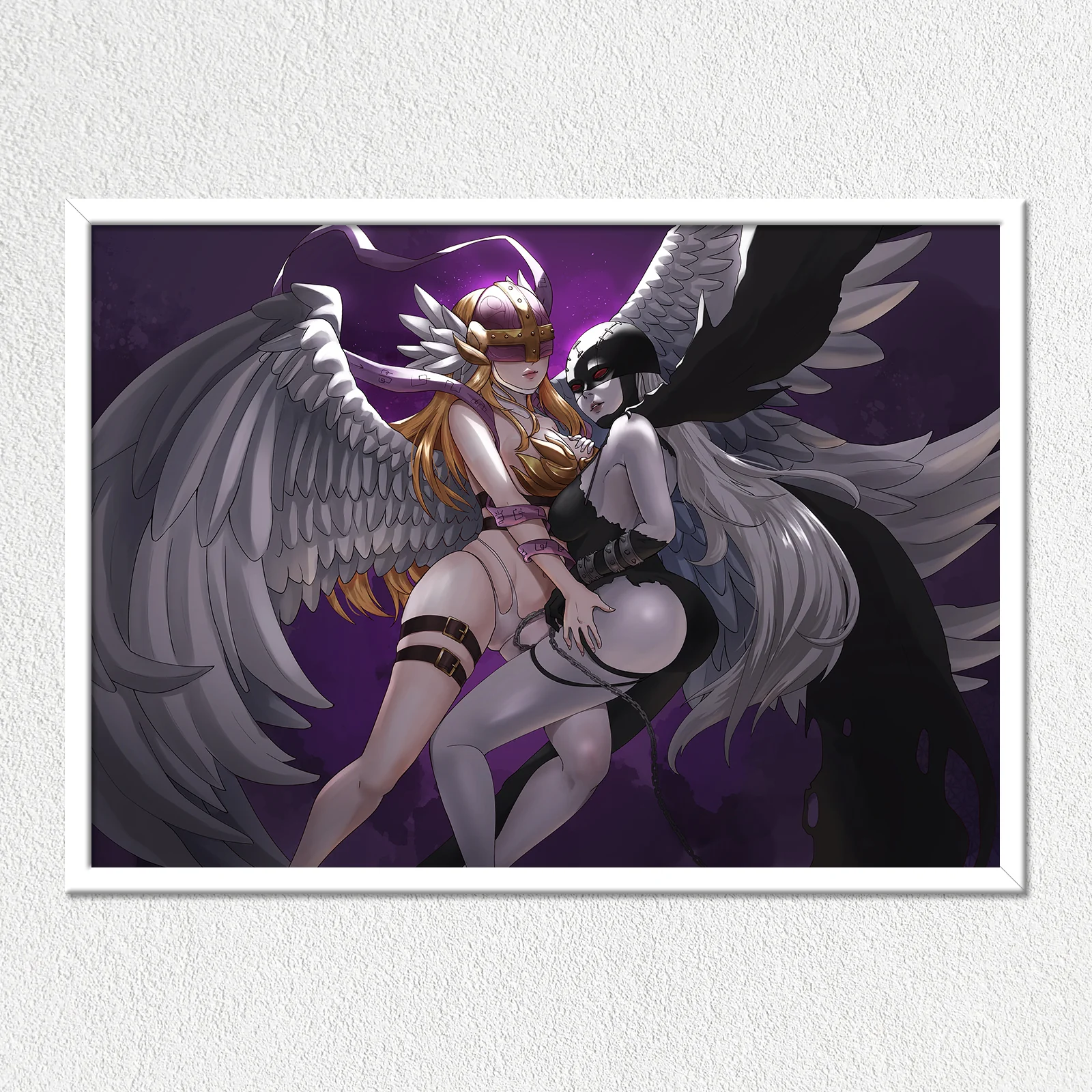 Lady Angel & Lady Devil Mounted Art Print - Image 2
