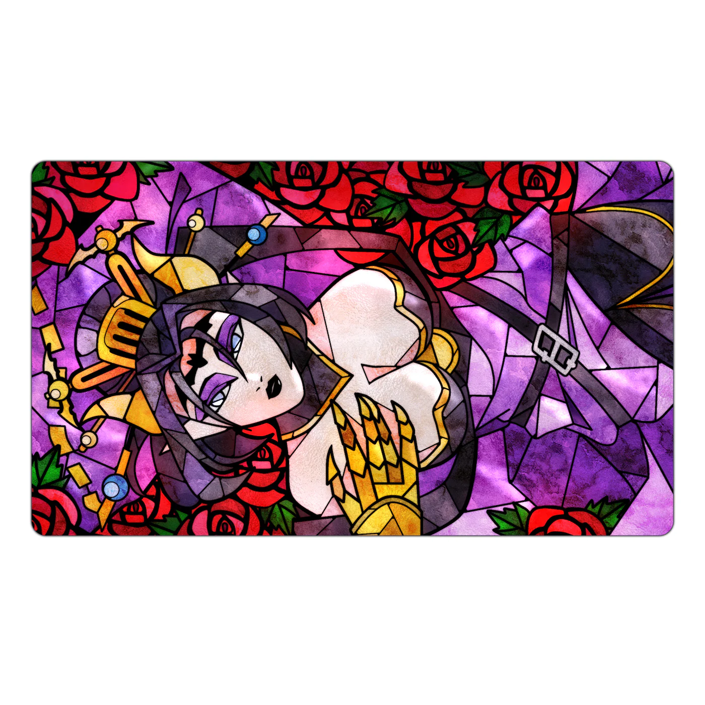Lilithmon Stained Glass Art TCG Playmat - Image 3