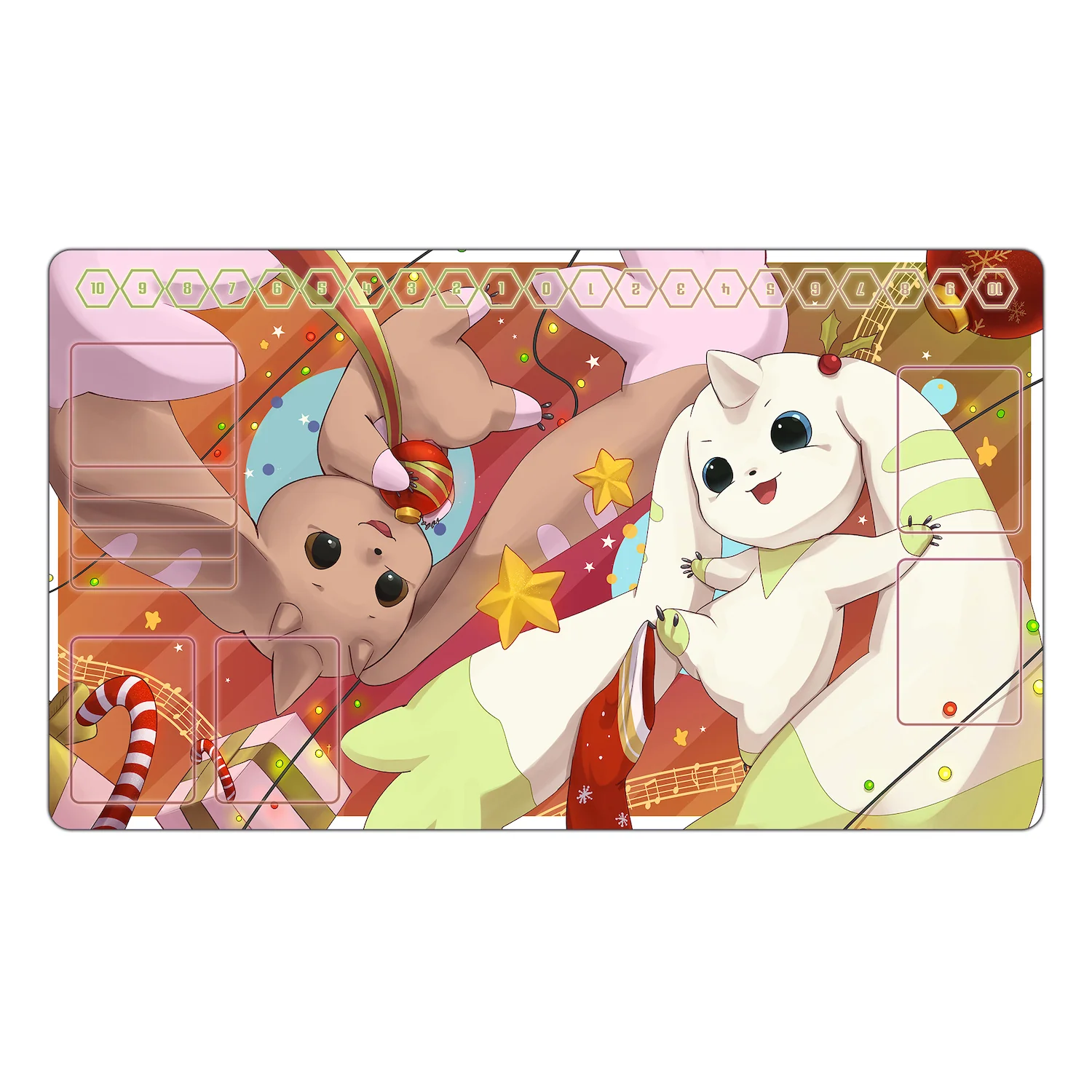 Lopmon and Terriermon Christmas Celebration Playmat - Image 3
