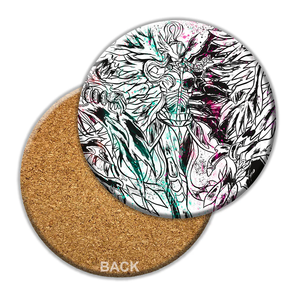Mastemon Sumi-e Ceramic Coaster