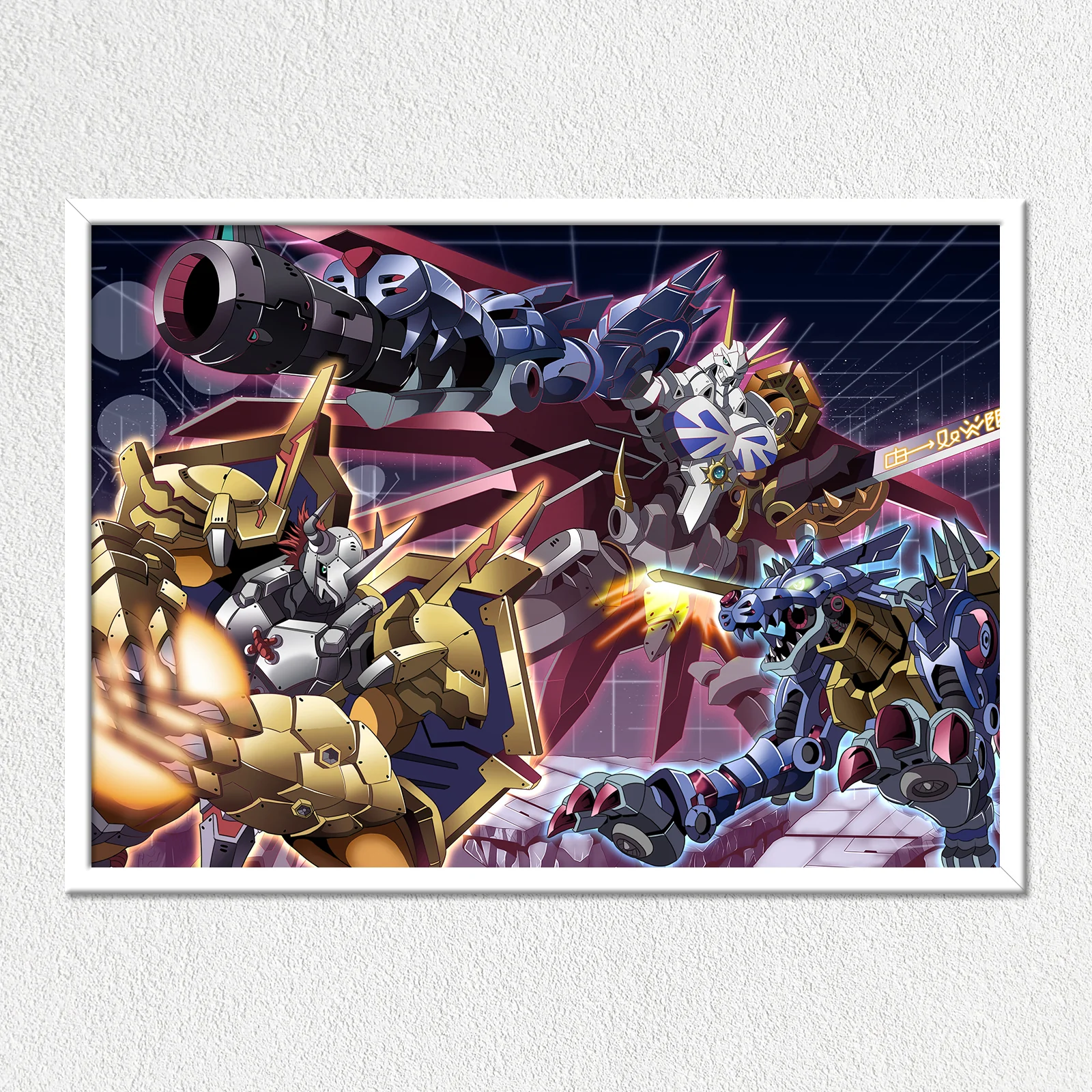 Mecha Monsters Mounted Art Print - Image 2