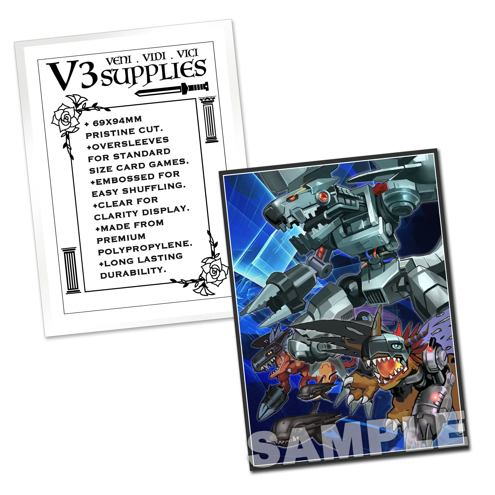 Metal, Mega & Machinedramon Standard Size Card Sleeves - Image 2