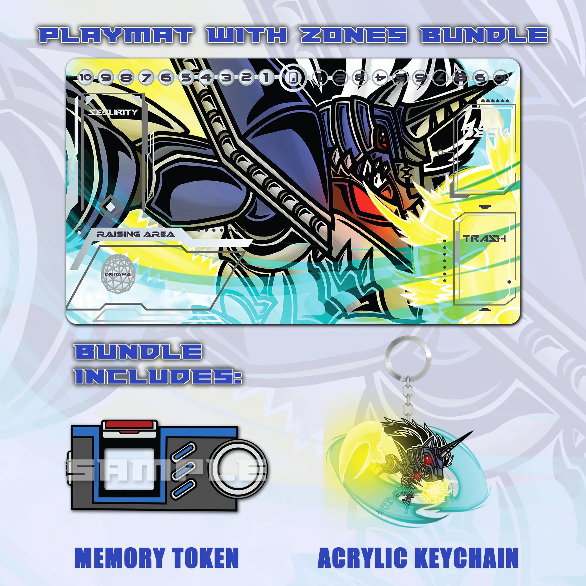 MirageGaogamon Burst Mode Playmat Bundle