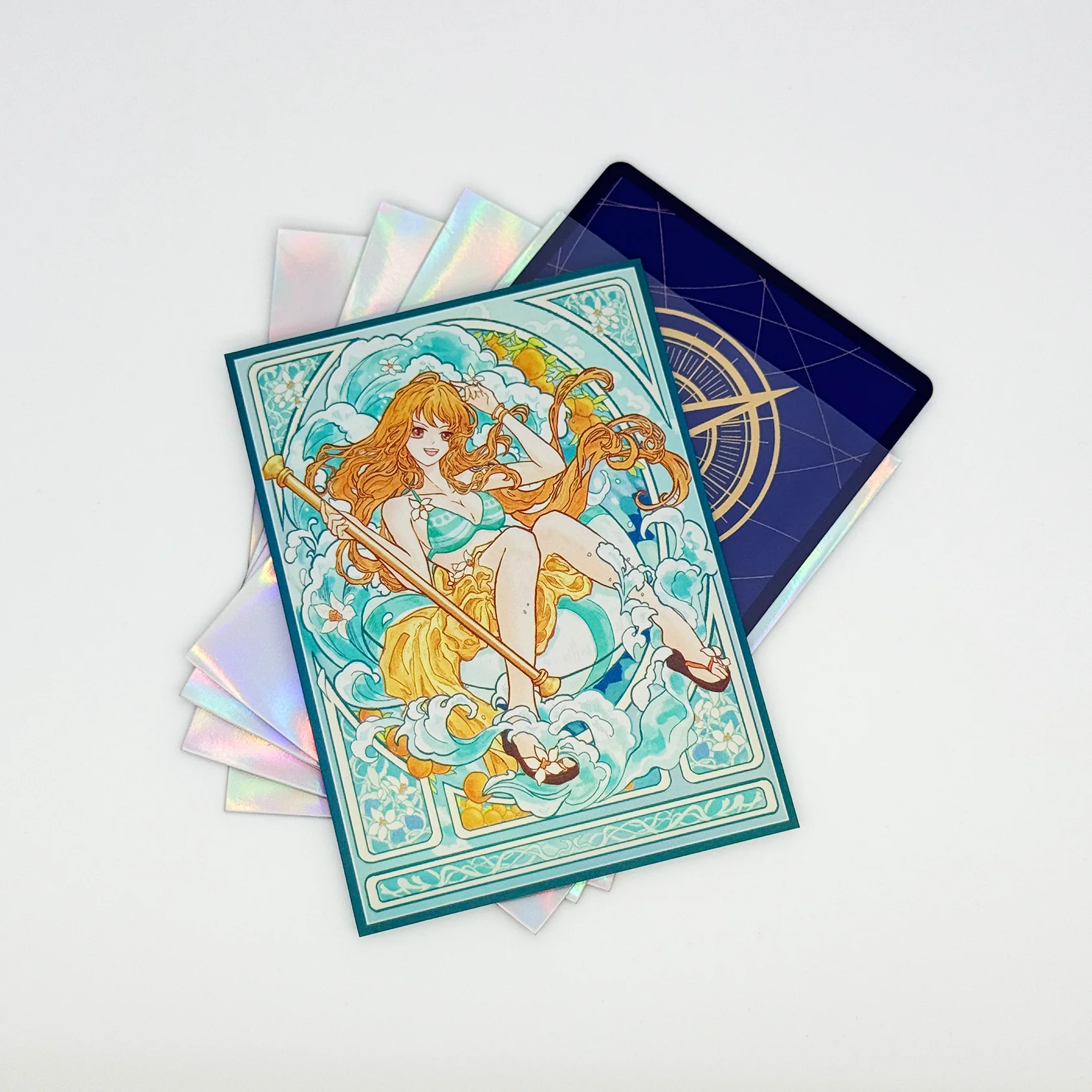 Nami Rolling Waves Standard Size Card Sleeves - Image 3